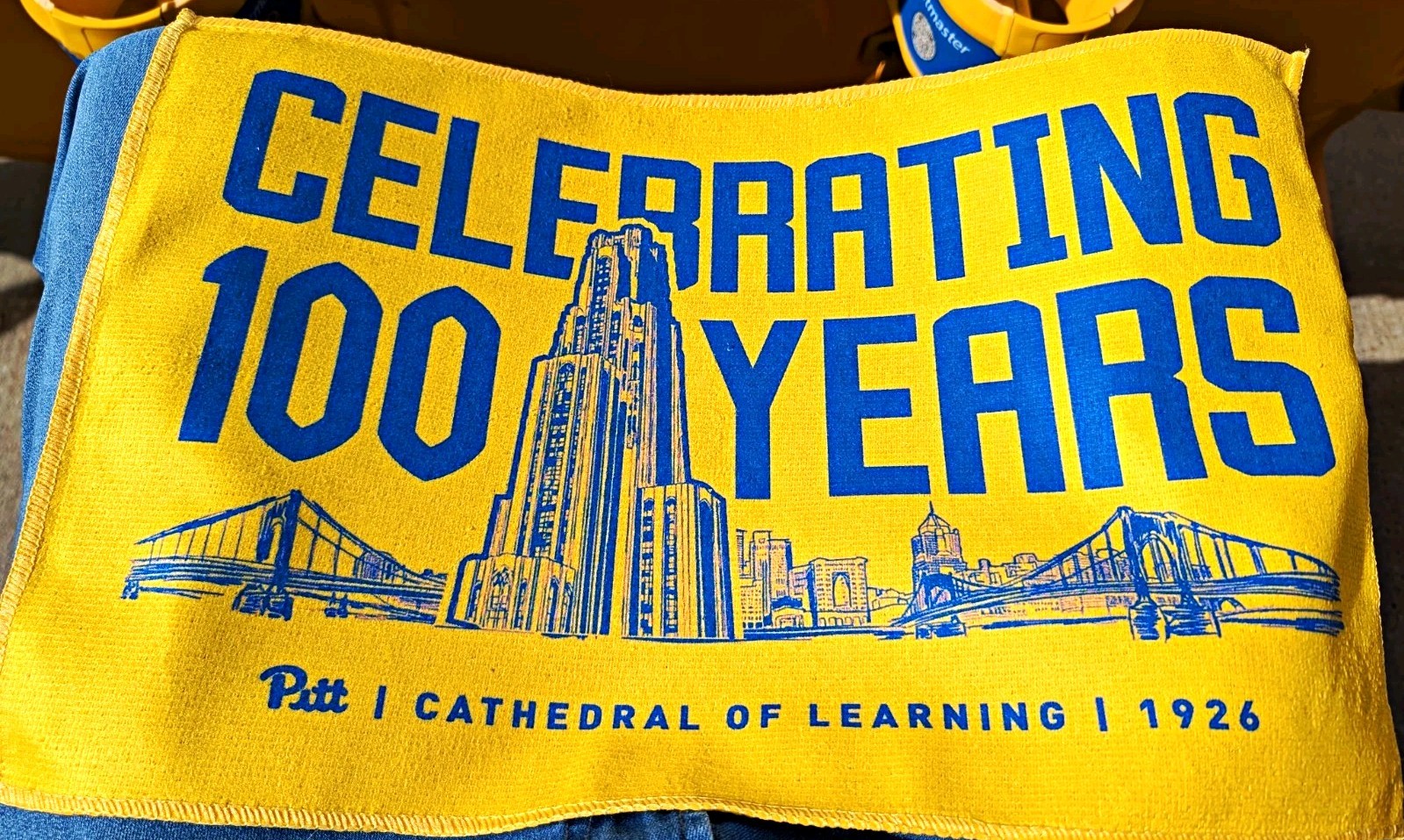 Pitt Football University of Pittsburgh 100 CoL Rally Towel 9/26/26 Historical Pitt Football University of Pittsburgh 100 CoL Rally Towel 9/26/26 Historical