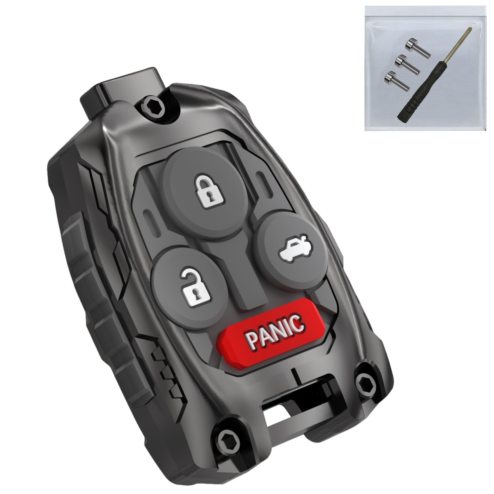 Zinc Alloy Key Fob Shell for Honda Accord Civic CR-V Pilot - 4 Button Zinc Alloy Key Fob Shell for Honda Accord Civic CR-V Pilot - 4 Button