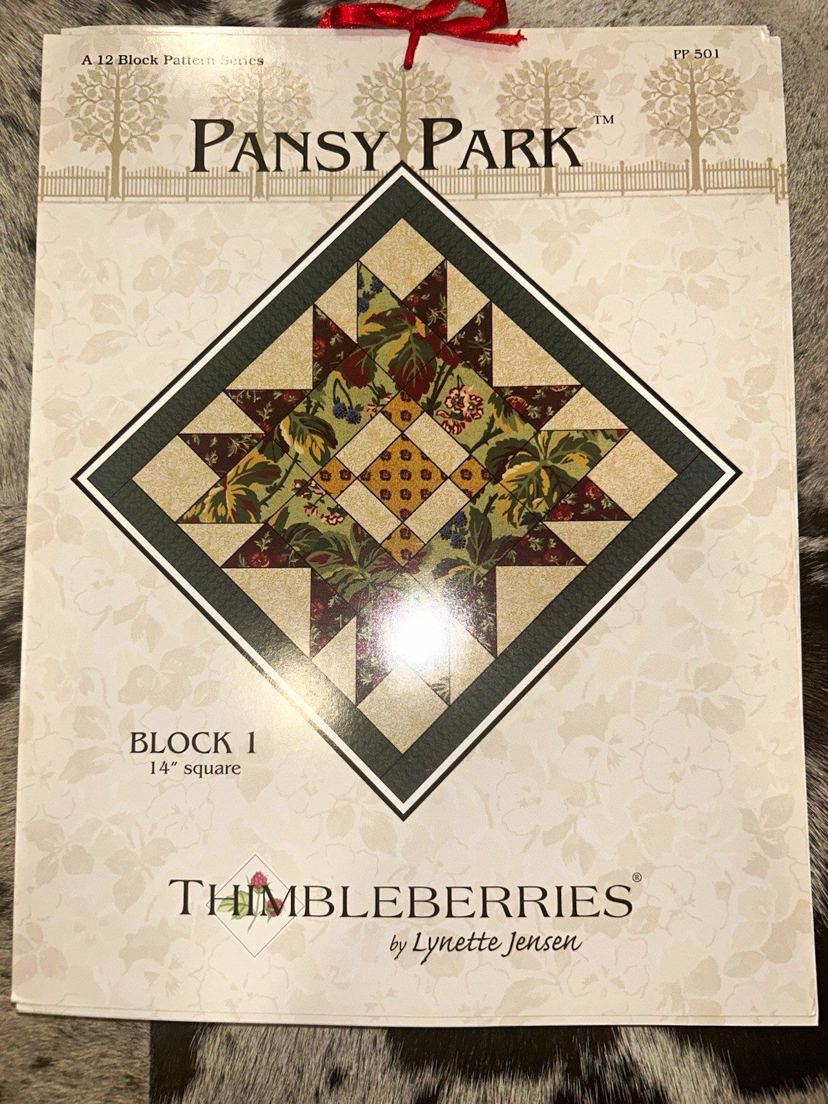 2002 Thimbleberries “Pansy Park” 12 Block Pattern Series Set - Complete Set 2002 Thimbleberries “Pansy Park” 12 Block Pattern Series Set - Complete Set