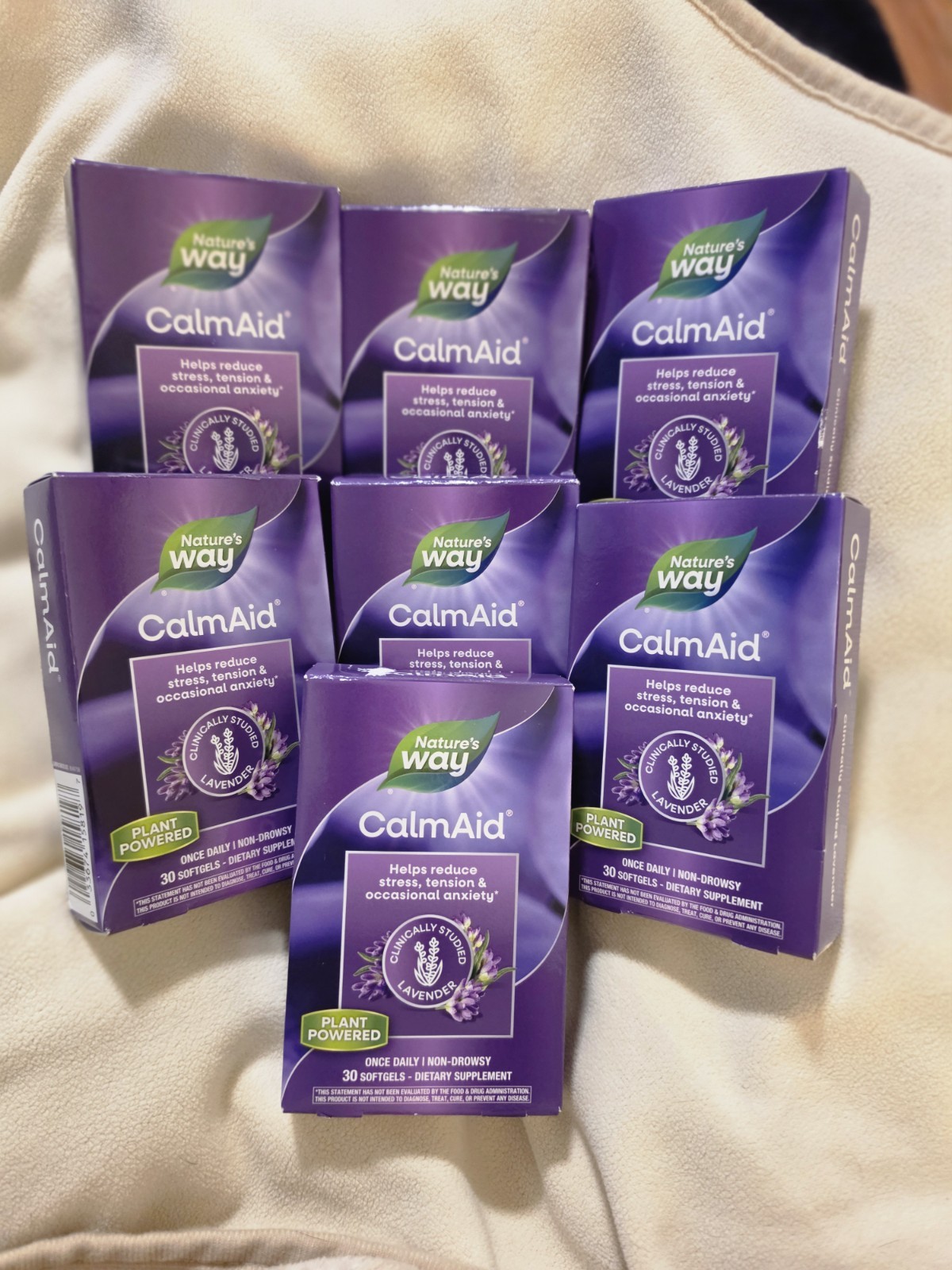 7x Nature’s Way Calm Aid - Lavender - 210 Softgels Exp 06/2027 - 7x Nature’s Way Calm Aid - Lavender - 210 Softgels Exp 06/2027 -