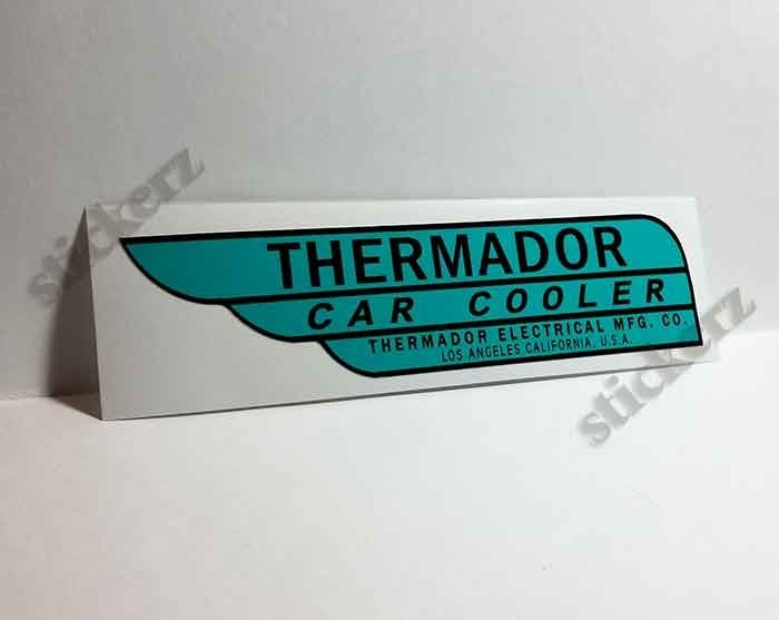 Thermador Car Cooler Sticker, evaporative swamp cooler decal Thermador Car Cooler Sticker, evaporative swamp cooler decal