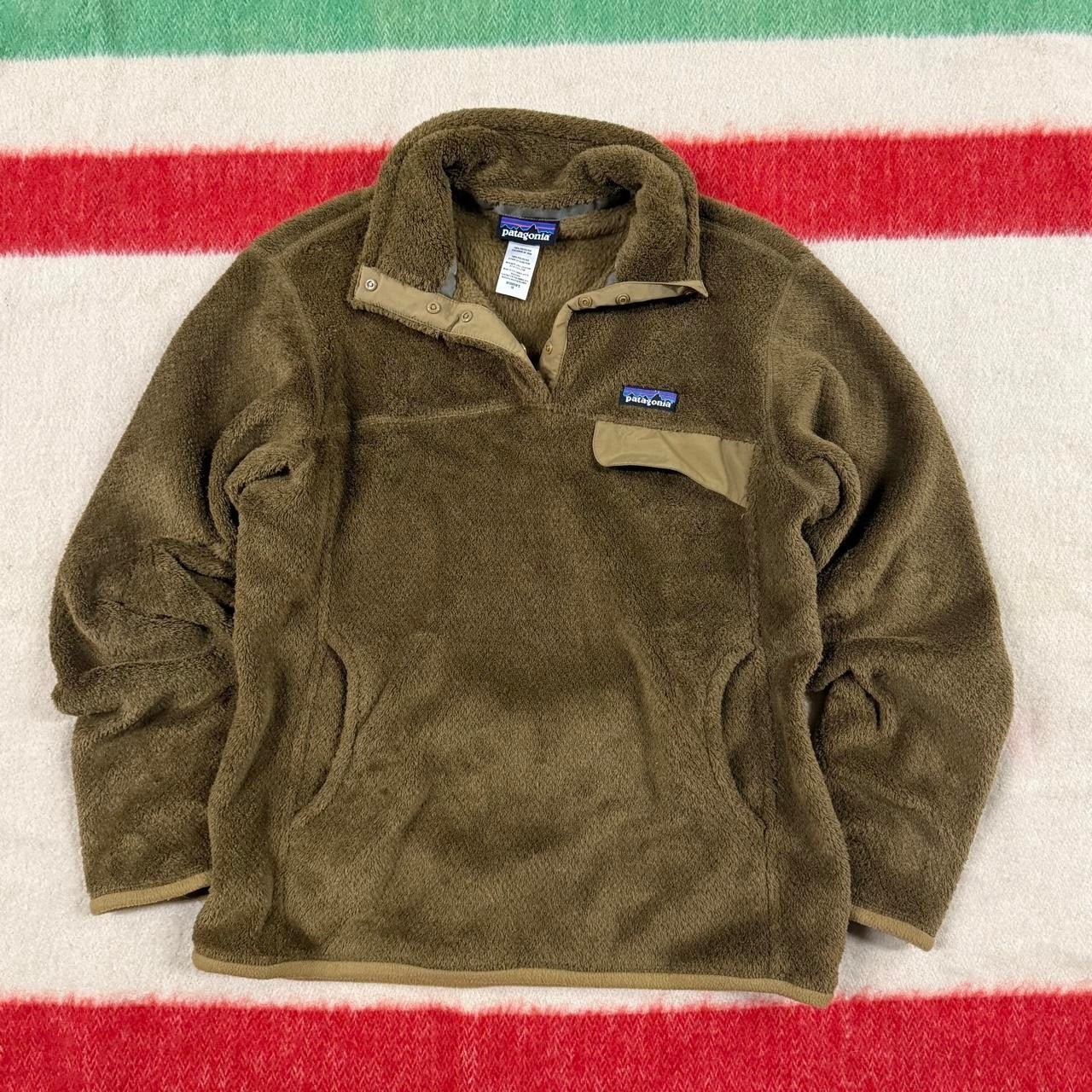 Patagonia Womens Re-Tool Snap-T Fleece Pullover Brown Khaki Medium M Patagonia Womens Re-Tool Snap-T Fleece Pullover Brown Khaki Medium M