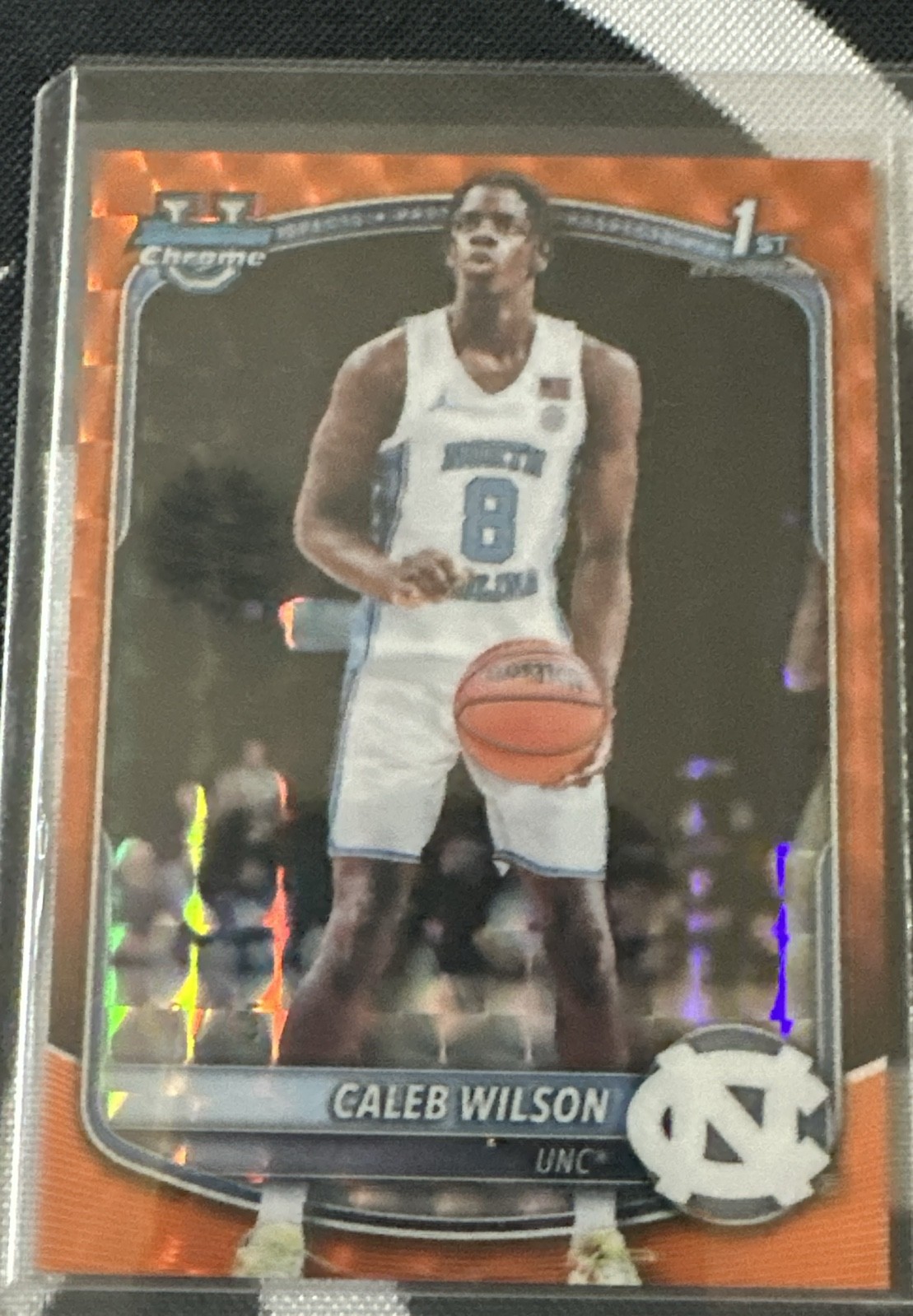 2025-26 Bowman - Chrome Prospects Caleb Wilson #BCP-83 Orange /25 (RC) 2025-26 Bowman - Chrome Prospects Caleb Wilson #BCP-83 Orange /25 (RC)