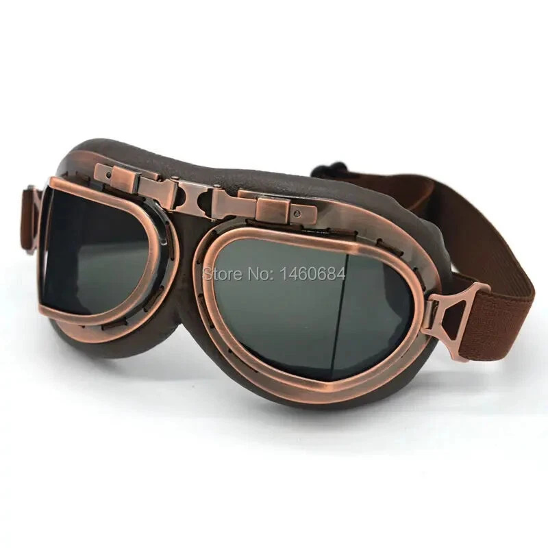 Evomosa Vintage WWII Pilot Flying Goggles Outdoor Sports Goggle Glasses Evomosa Vintage WWII Pilot Flying Goggles Outdoor Sports Goggle Glasses