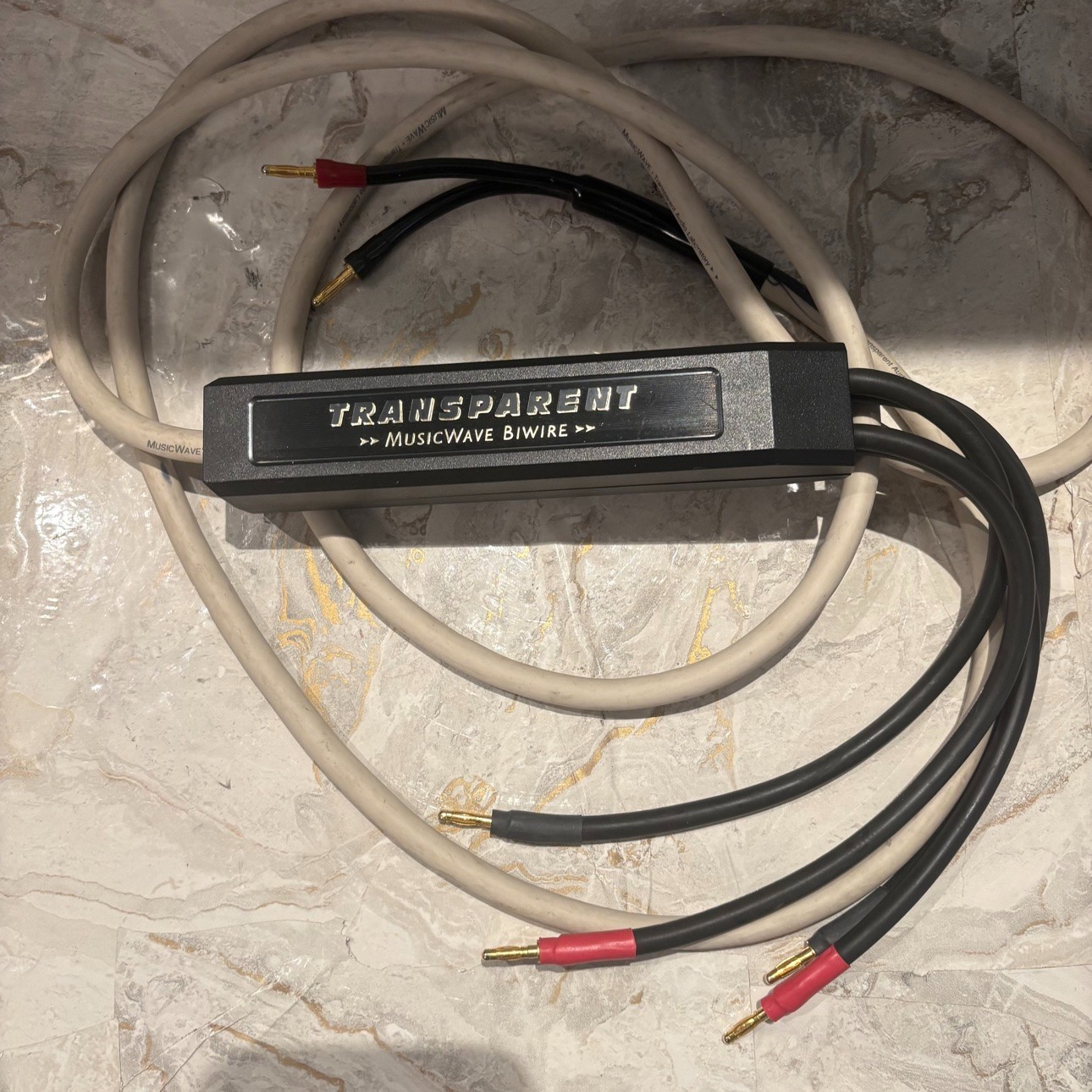 Transparent Audio MusicWave Bi-Wire Speaker Cable 6ft Banana Plugs