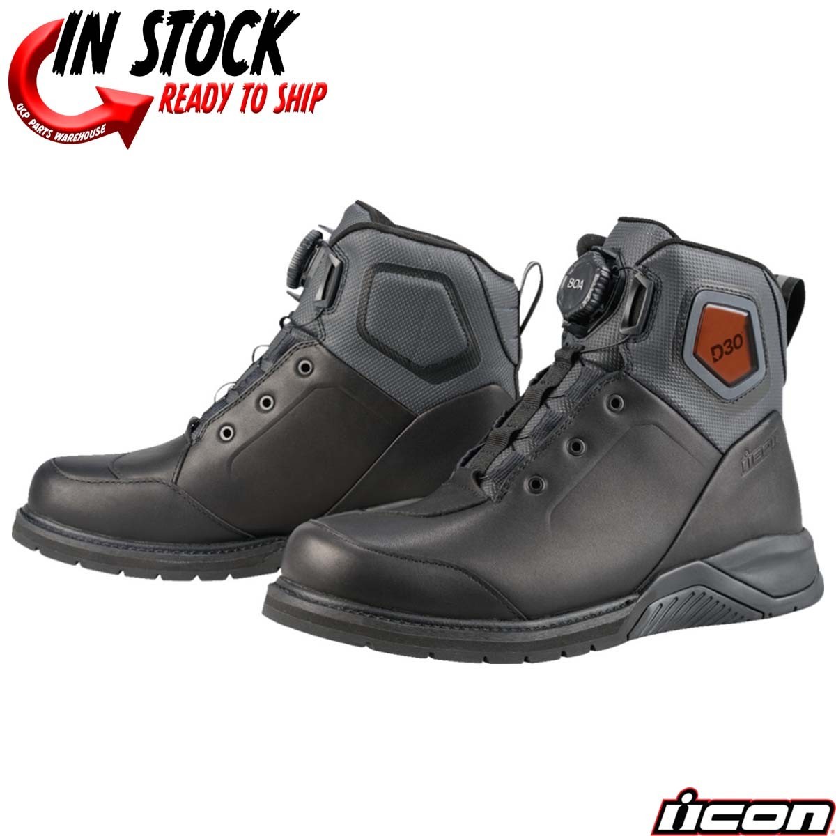 NEW ICON UPSTATE MOTORCYCLE BOOTS - PICK SIZE