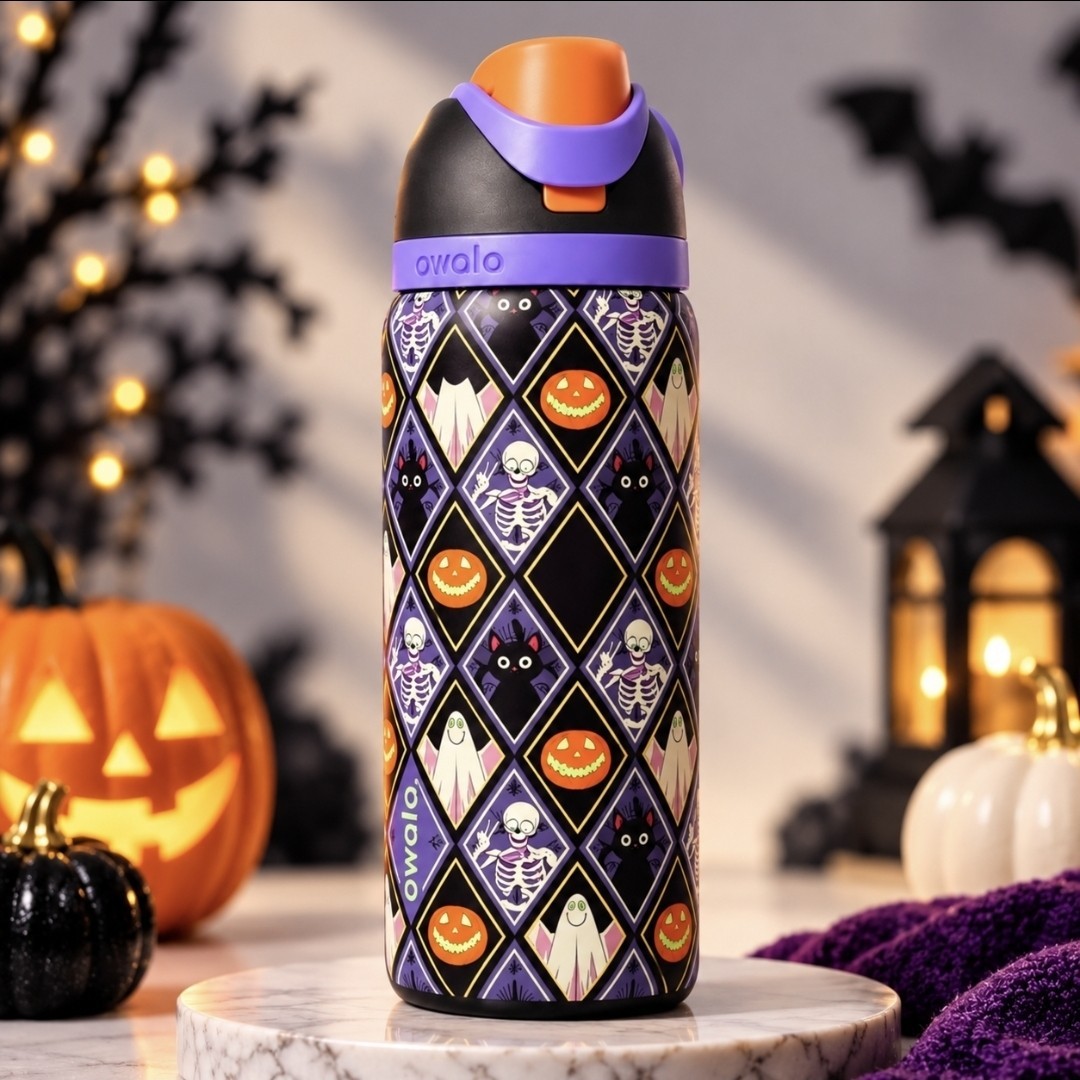 Owala FreeSip 32 oz Spooky Social Halloween Special Edition Water Bottle