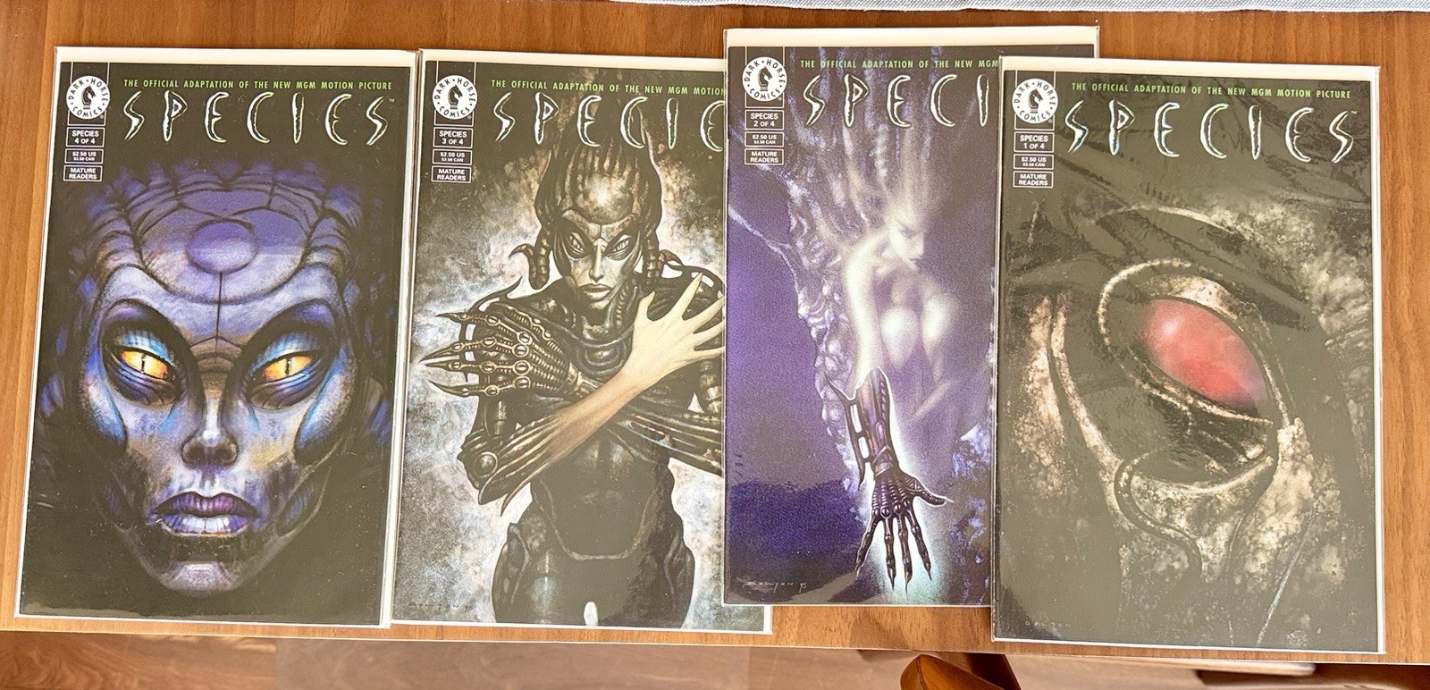 Species #1 - 4 Official Adaptation Movie Full Set (Dark Horse Comics) NM b5 Species #1 - 4 Official Adaptation Movie Full Set (Dark Horse Comics) NM b5