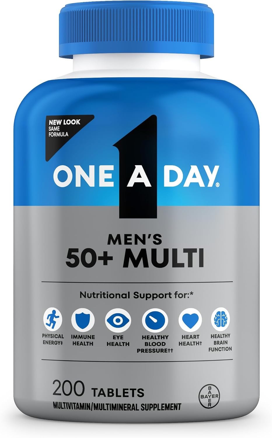 One A Day Men's 50 Plus Healthy Advantage Multivitamin 200 Count One A Day Men's 50 Plus Healthy Advantage Multivitamin 200 Count