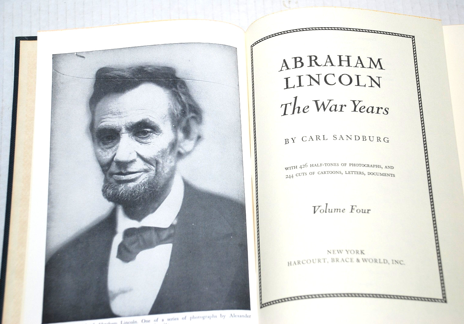 ABRAHAM LINCOLN The War Years The Prairie Years Carl Sandburg 6 Volume Book Set