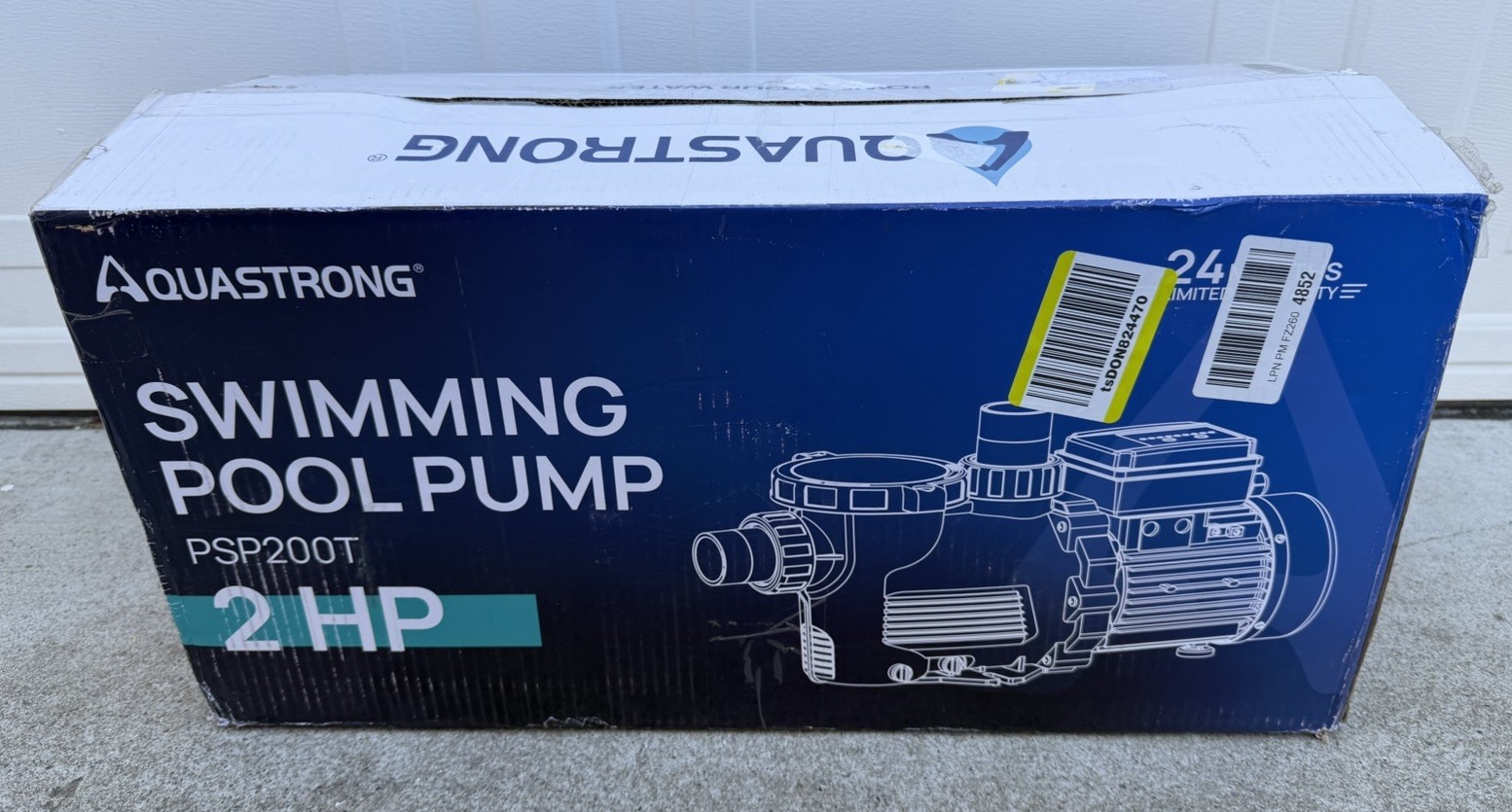 Aquastrong PSP200T Swimming Pool Pump 2HP. Open Box/New