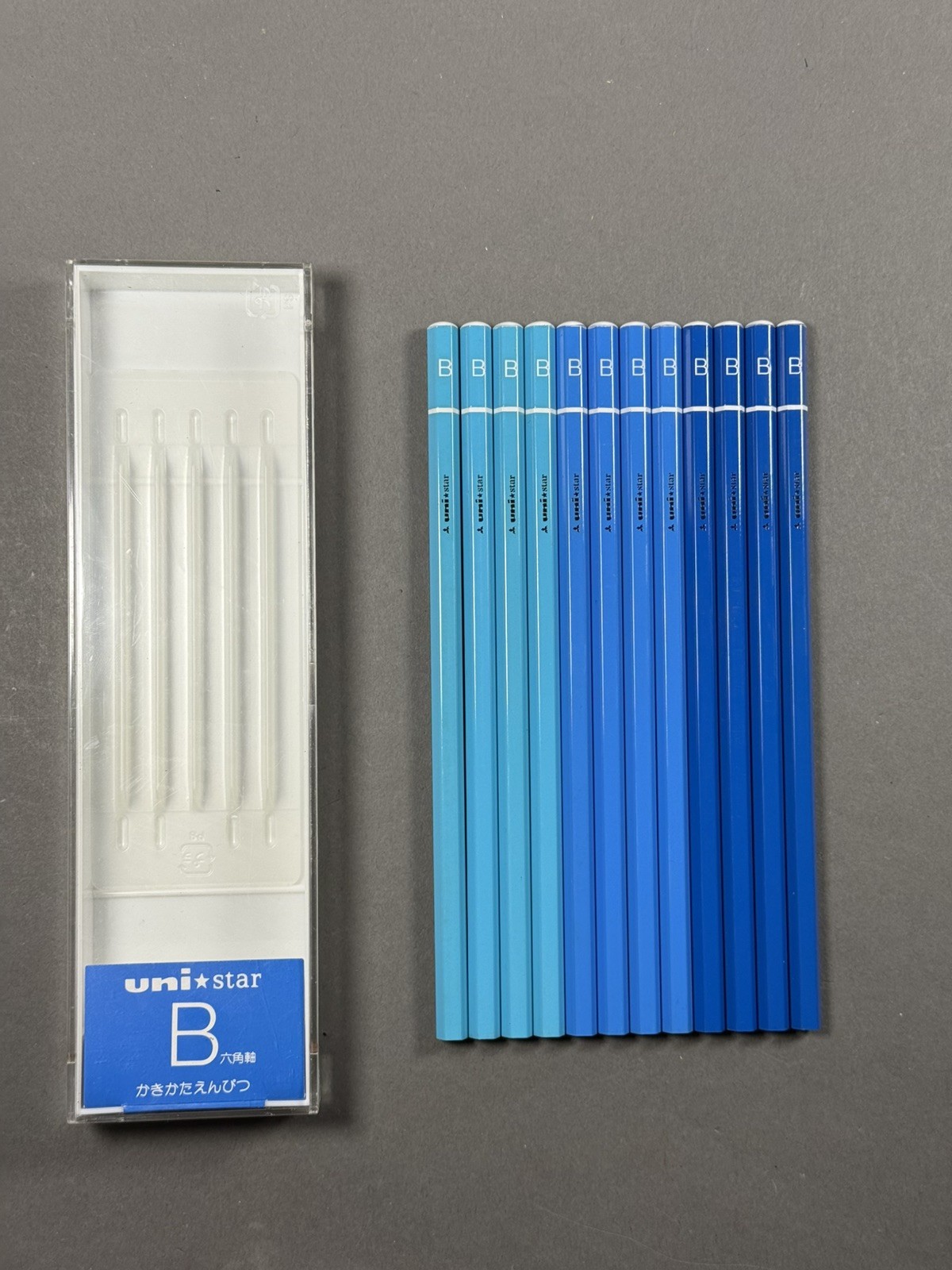 12 Japanese Vintage Pencil Mitsubishi Unistar Kakikata 420 B Open Personalized