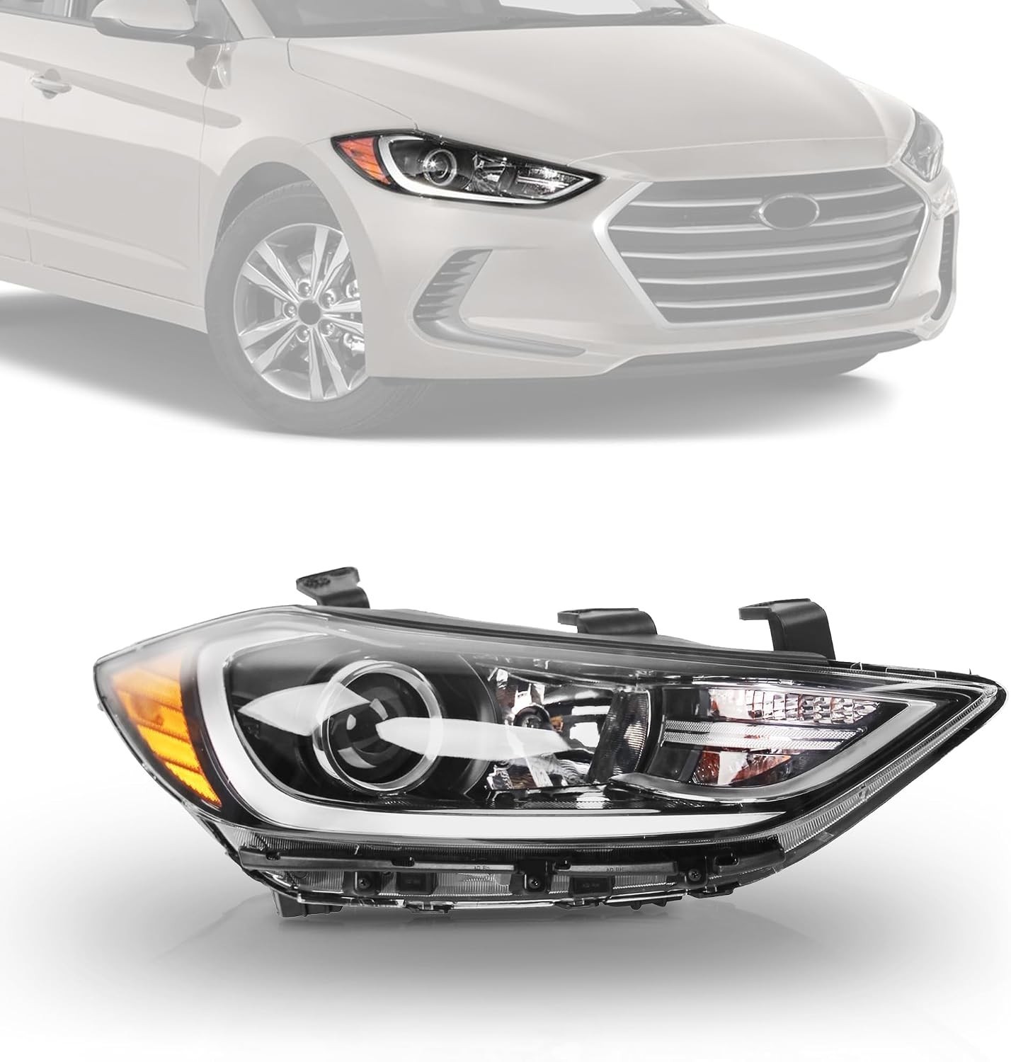 Headlight Assembly Right side For 2017 2018 Hyundai Elantra HY2503206 92102F2040 Headlight Assembly Right side For 2017 2018 Hyundai Elantra HY2503206 92102F2040