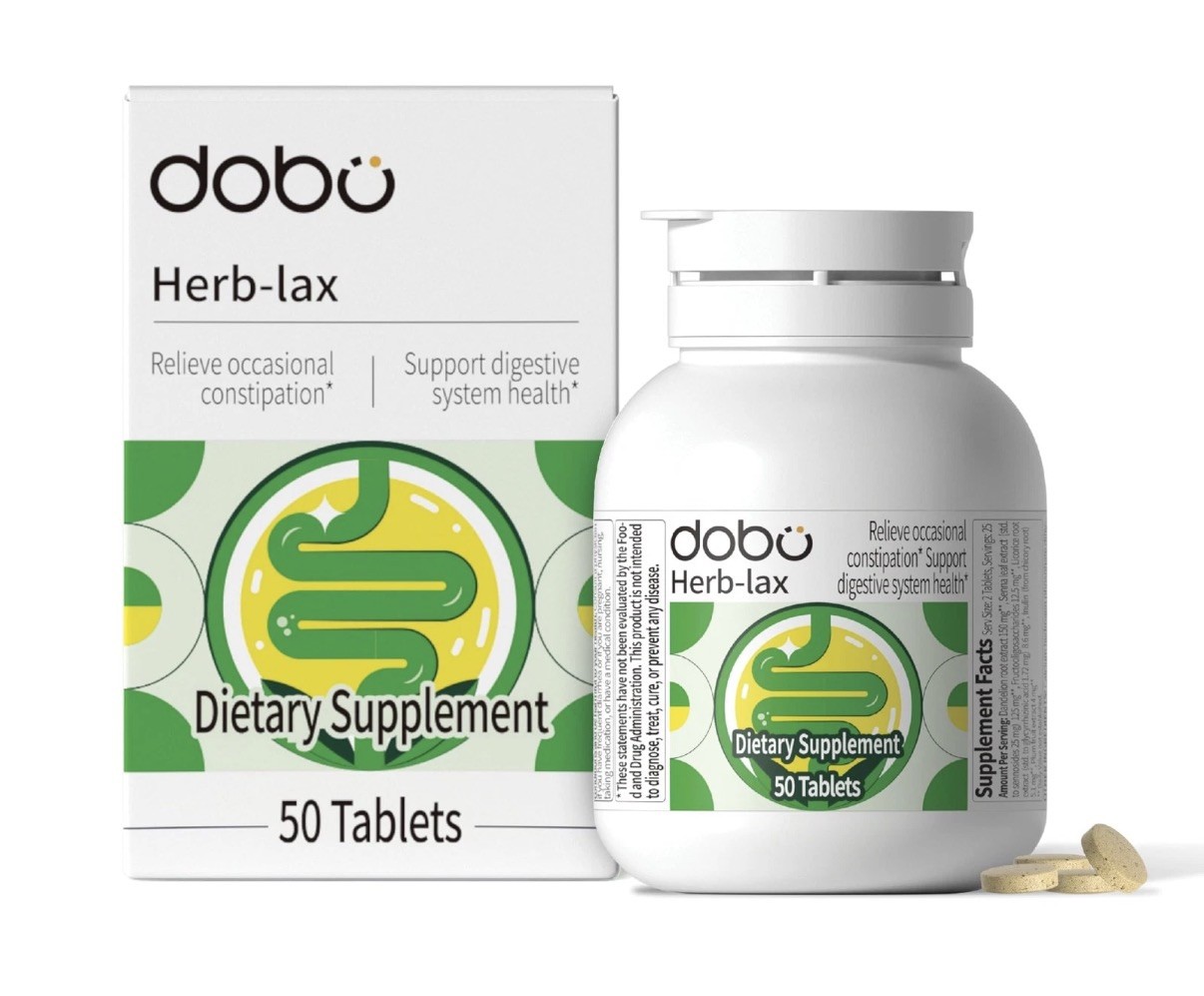 DOBO Herbal Laxative Stool Softener Senna Tablets Constipation Relief 50 Count DOBO Herbal Laxative Stool Softener Senna Tablets Constipation Relief 50 Count