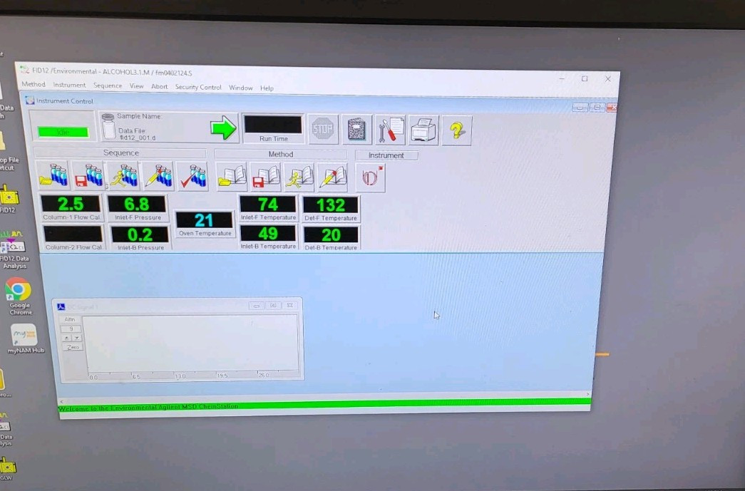 PC Loaded with Agilent Chemstation E.02.01 on Win 10/7/XP