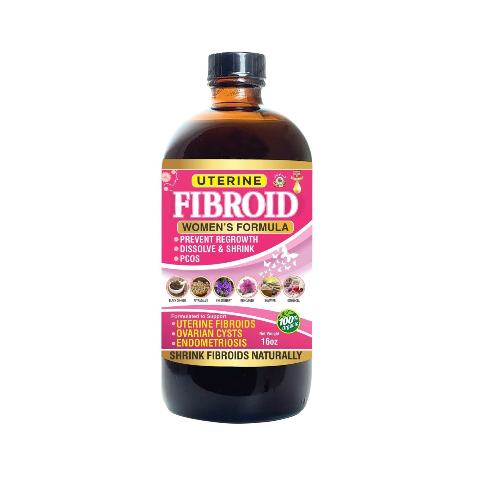 Organic Uterine Fibroid Women's Formula By Al-Riyan, 16 oz.
