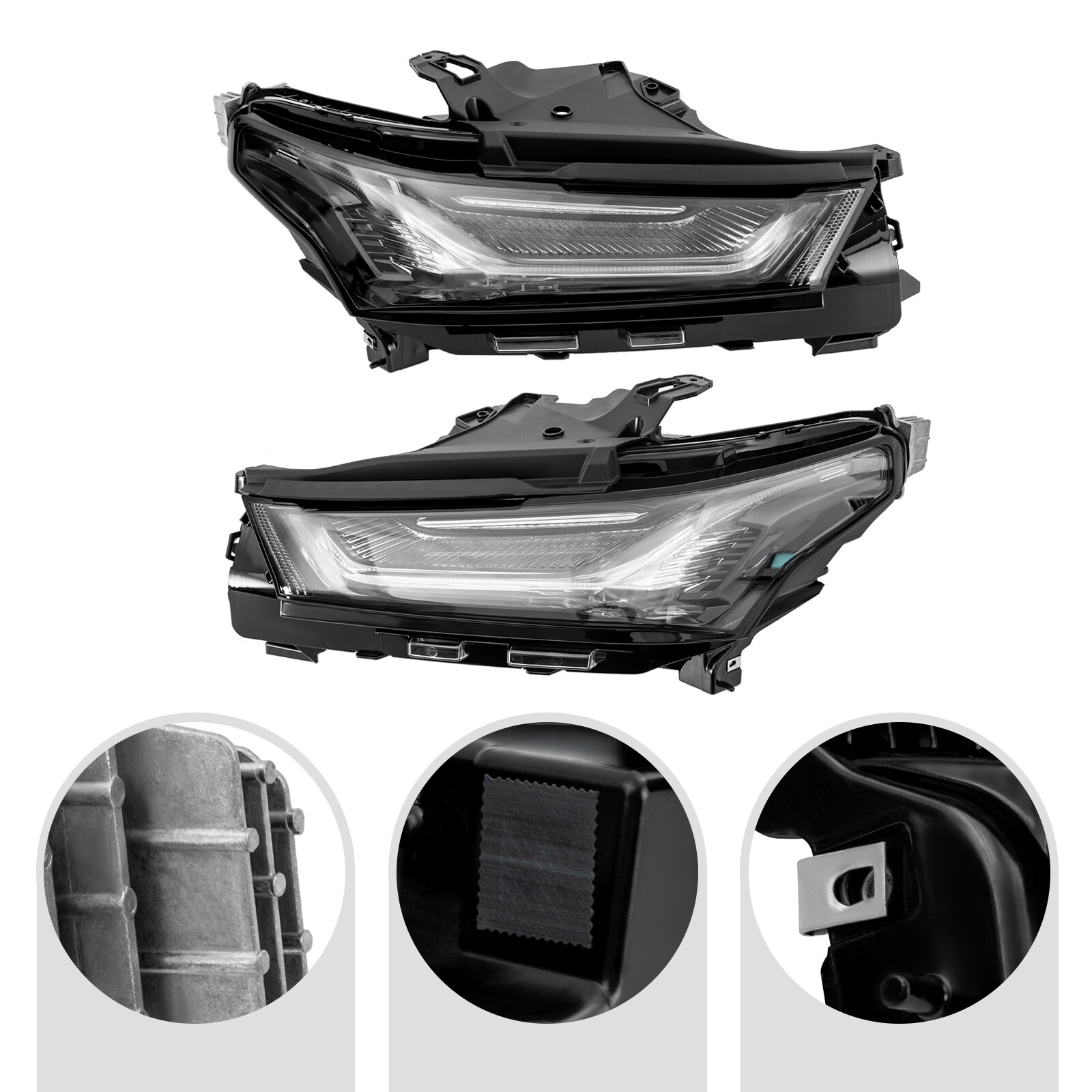 2PCS Daytime Running Light Lamp for 2022 2023 Chevrolet Traverse Left & Right