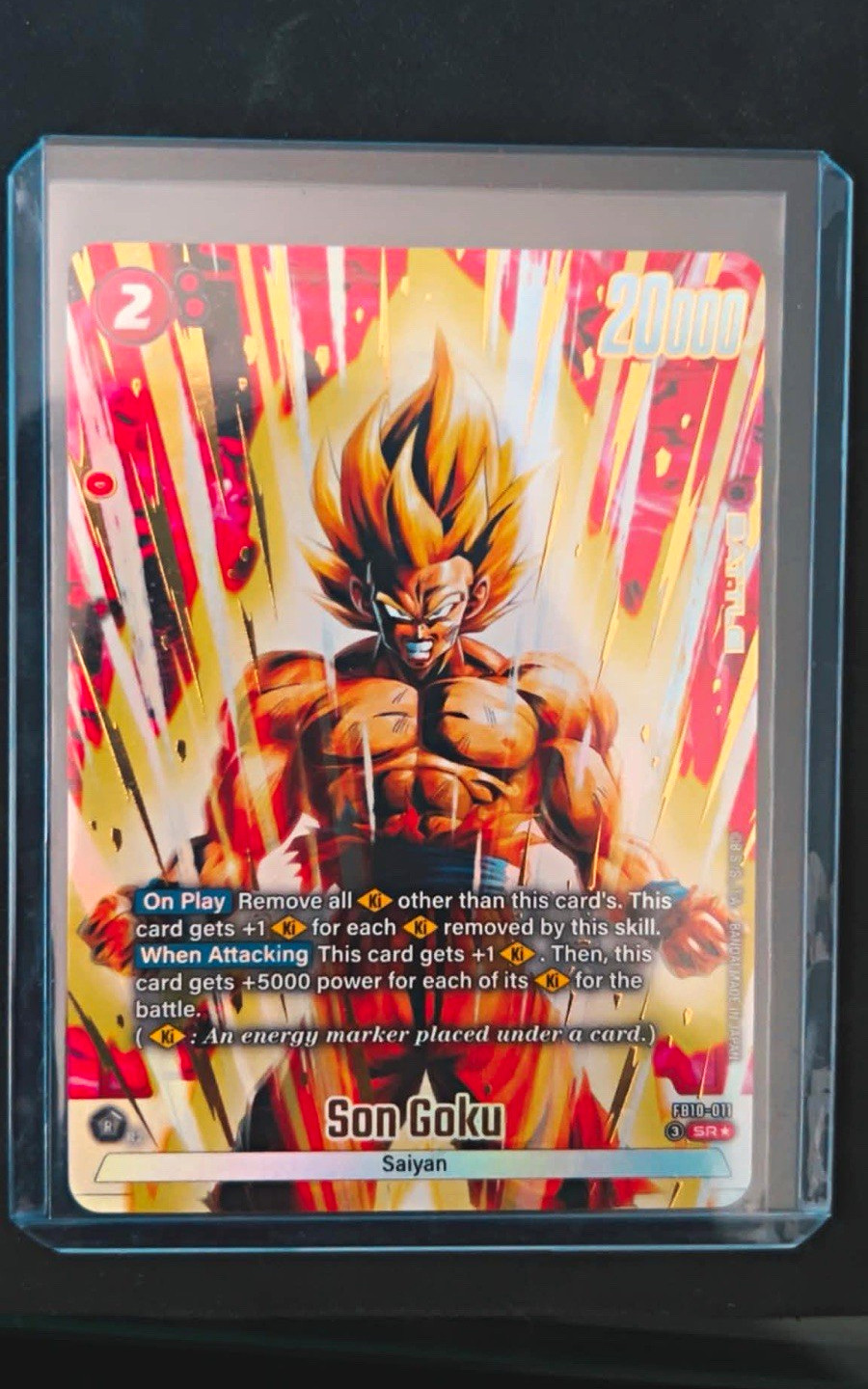 Bandai Dragon Ball Super Son Goku FB10-011 SR Alt Art Foil 20000 Power EN Bandai Dragon Ball Super Son Goku FB10-011 SR Alt Art Foil 20000 Power EN