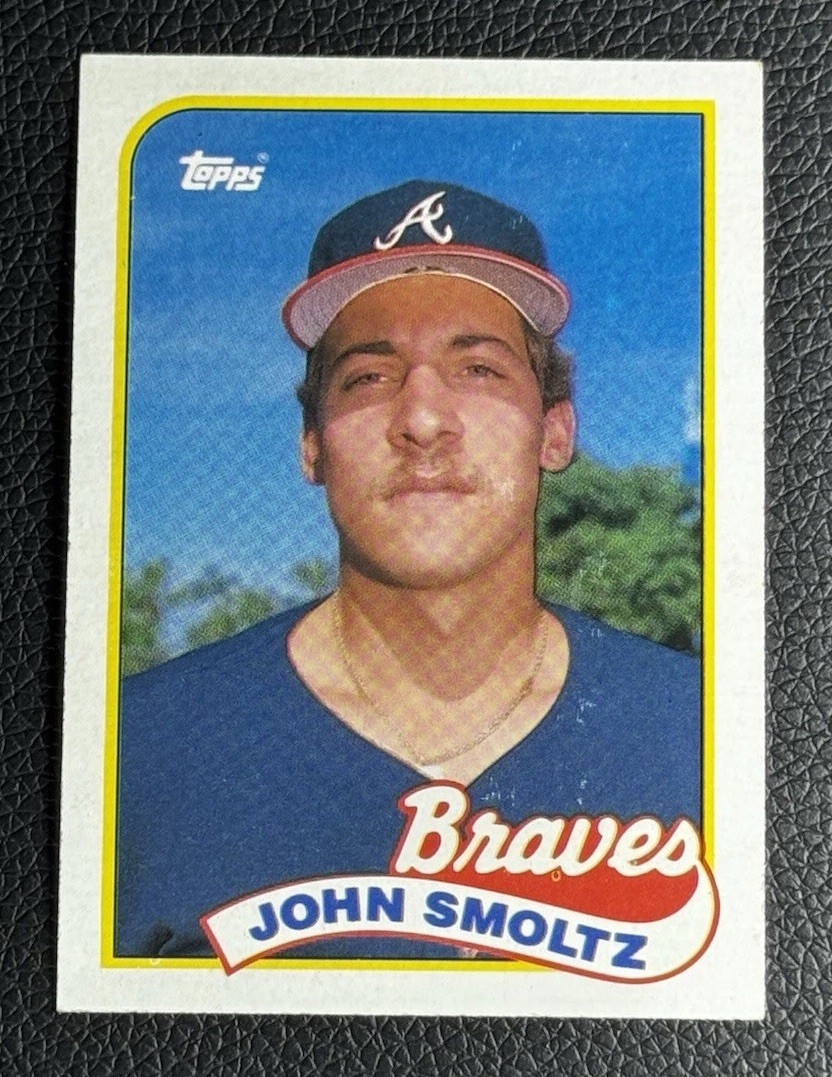 ⚡️STELLAR VINTAGE⚡️1989 Topps John Smoltz #382 RC Atlanta Braves MLB HOF CYA