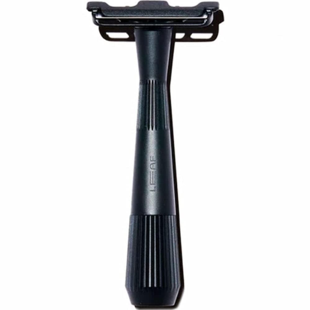 Leaf Shave Twig Razor - All-Metal Single Blade Razor, 5 Blades - Black Leaf Shave Twig Razor - All-Metal Single Blade Razor, 5 Blades - Black