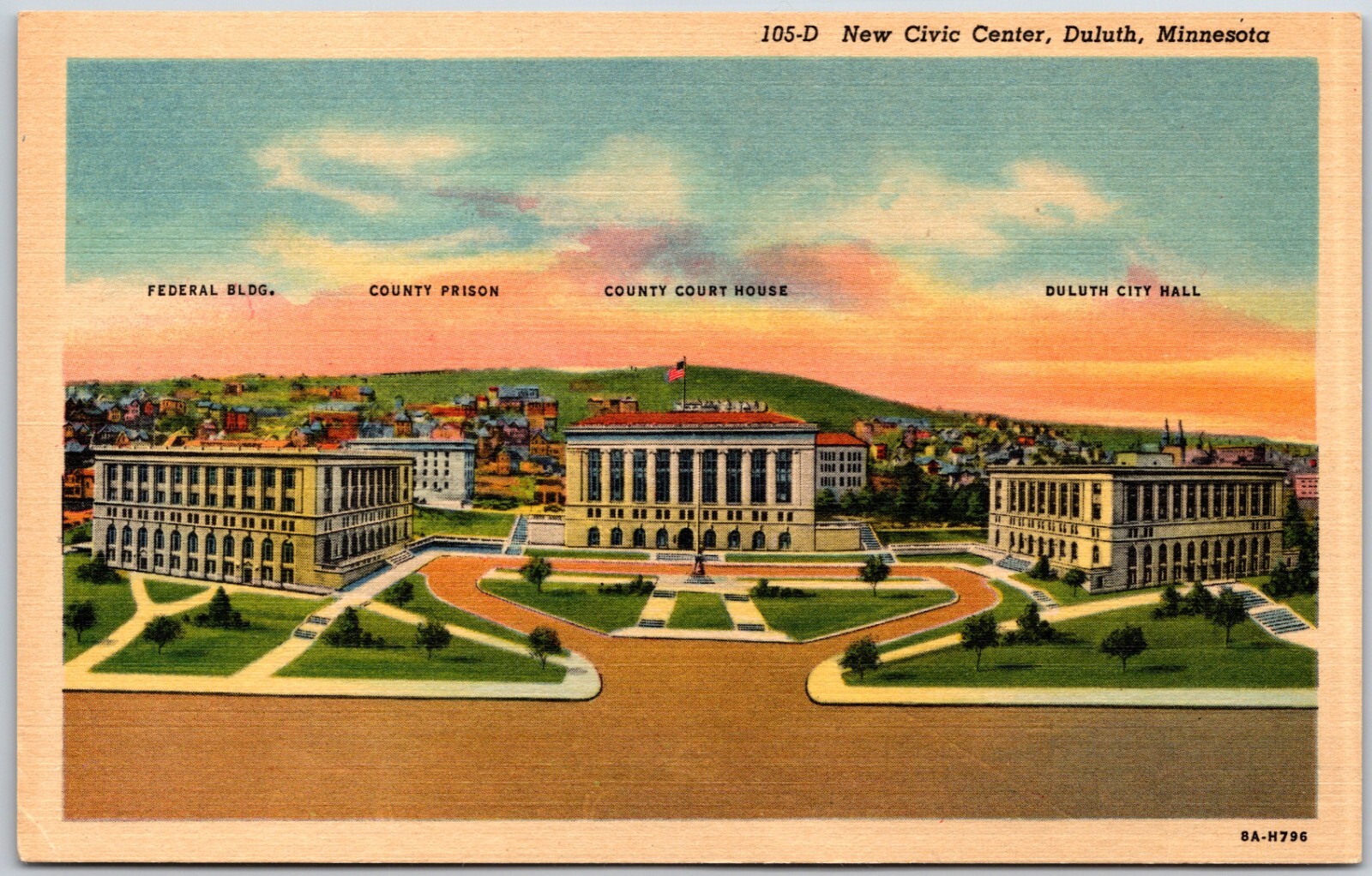 New Civic Center, Duluth, Minnesota - Postcard New Civic Center, Duluth, Minnesota - Postcard
