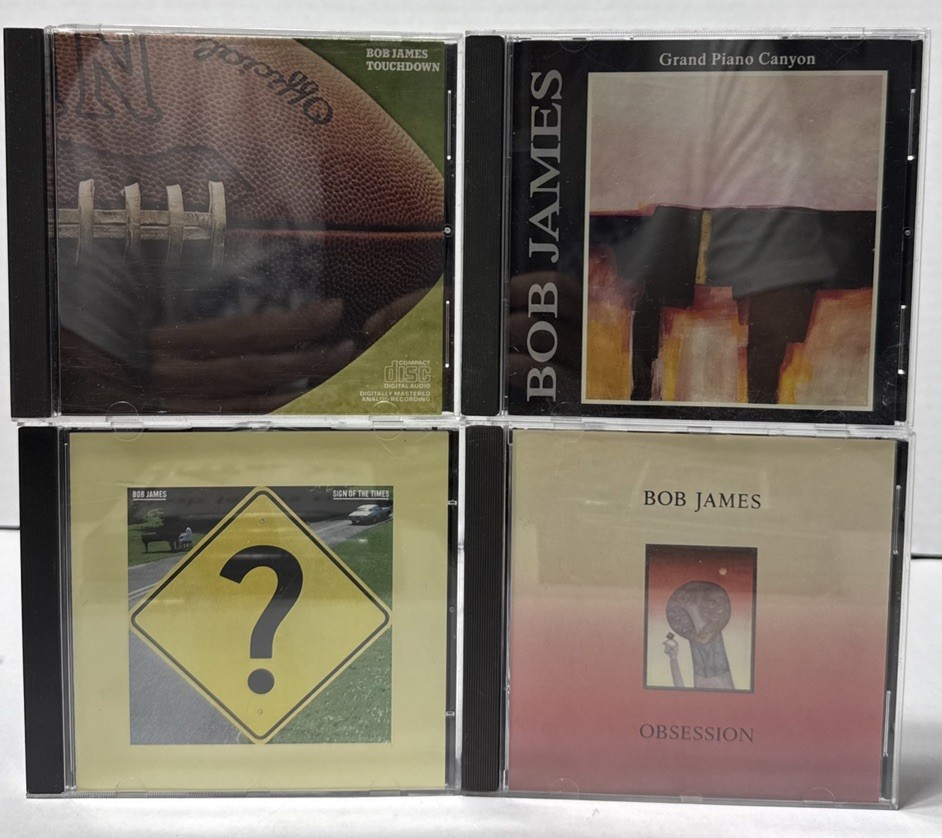 Bob James Lot of 4 CDs Sign of The Times, Touchdown Grand Piano Canyon, Obession Bob James Lot of 4 CDs Sign of The Times, Touchdown Grand Piano Canyon, Obession