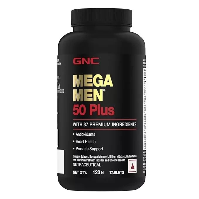 GNC Mega Men 50 Plus Multivitamin | 120 Tabs | 37 Premium Ingredients GNC Mega Men 50 Plus Multivitamin | 120 Tabs | 37 Premium Ingredients