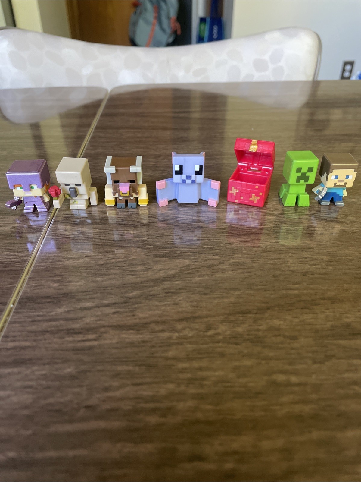 Minecraft Mini Figures Collectible Lot Mattel Mojang Set of 7