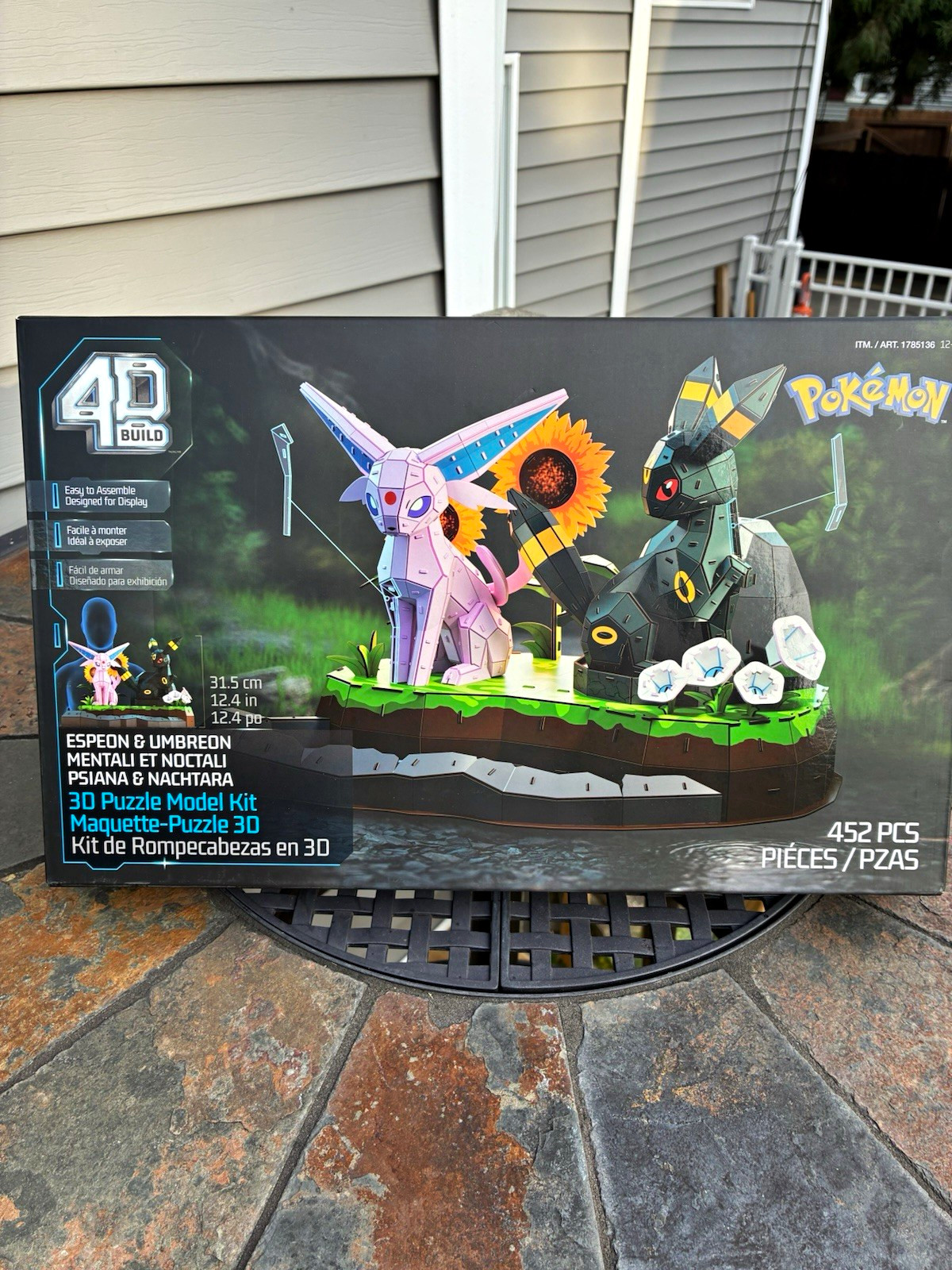 4D Build Pokémon Espeon & Umbreon 3D Puzzle Model Kit 452pc Plastic 4D Build Pokémon Espeon & Umbreon 3D Puzzle Model Kit 452pc Plastic