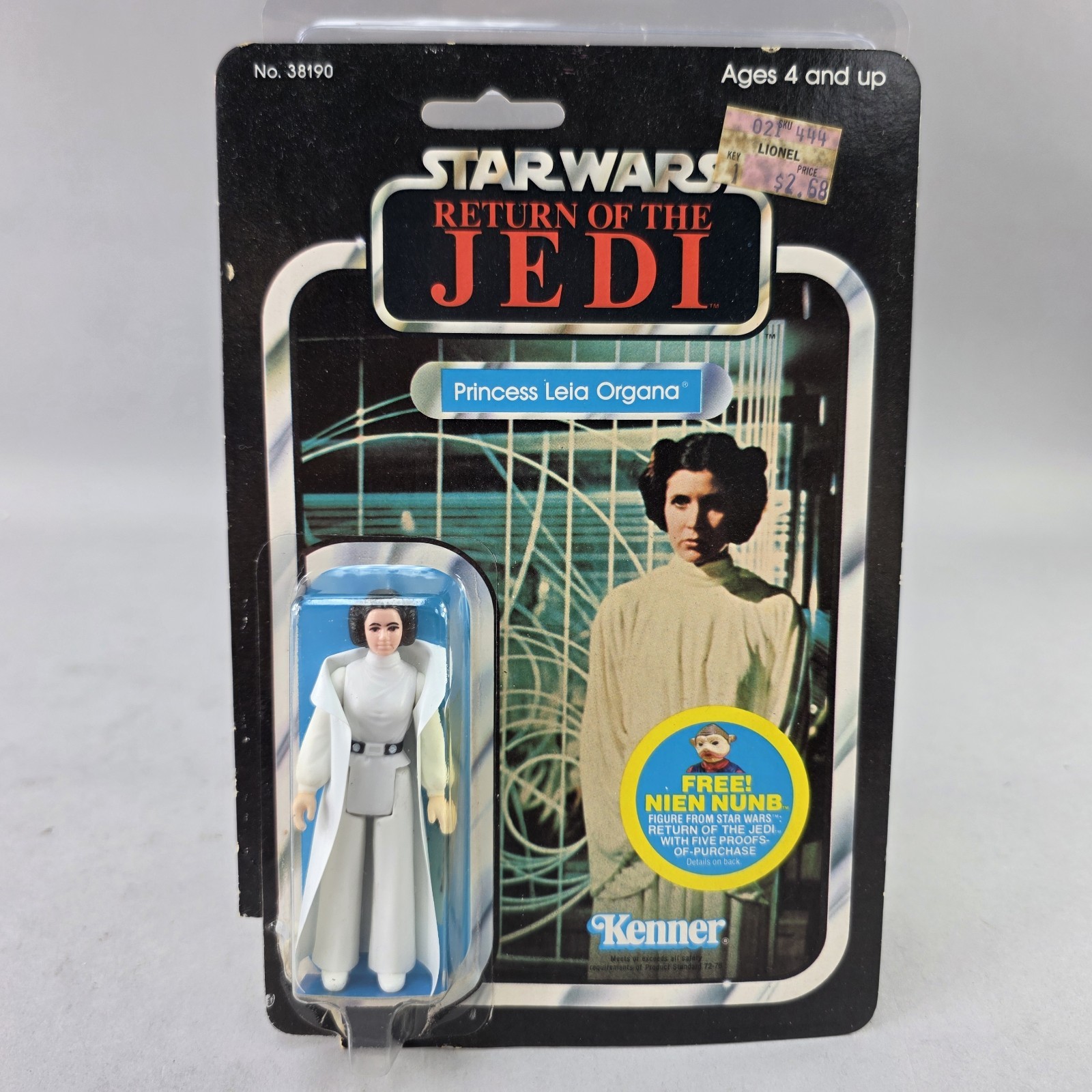 Vintage Star Wars ROTJ Princess Leia Organa 48 Back Nien Nunb Kenner 1983