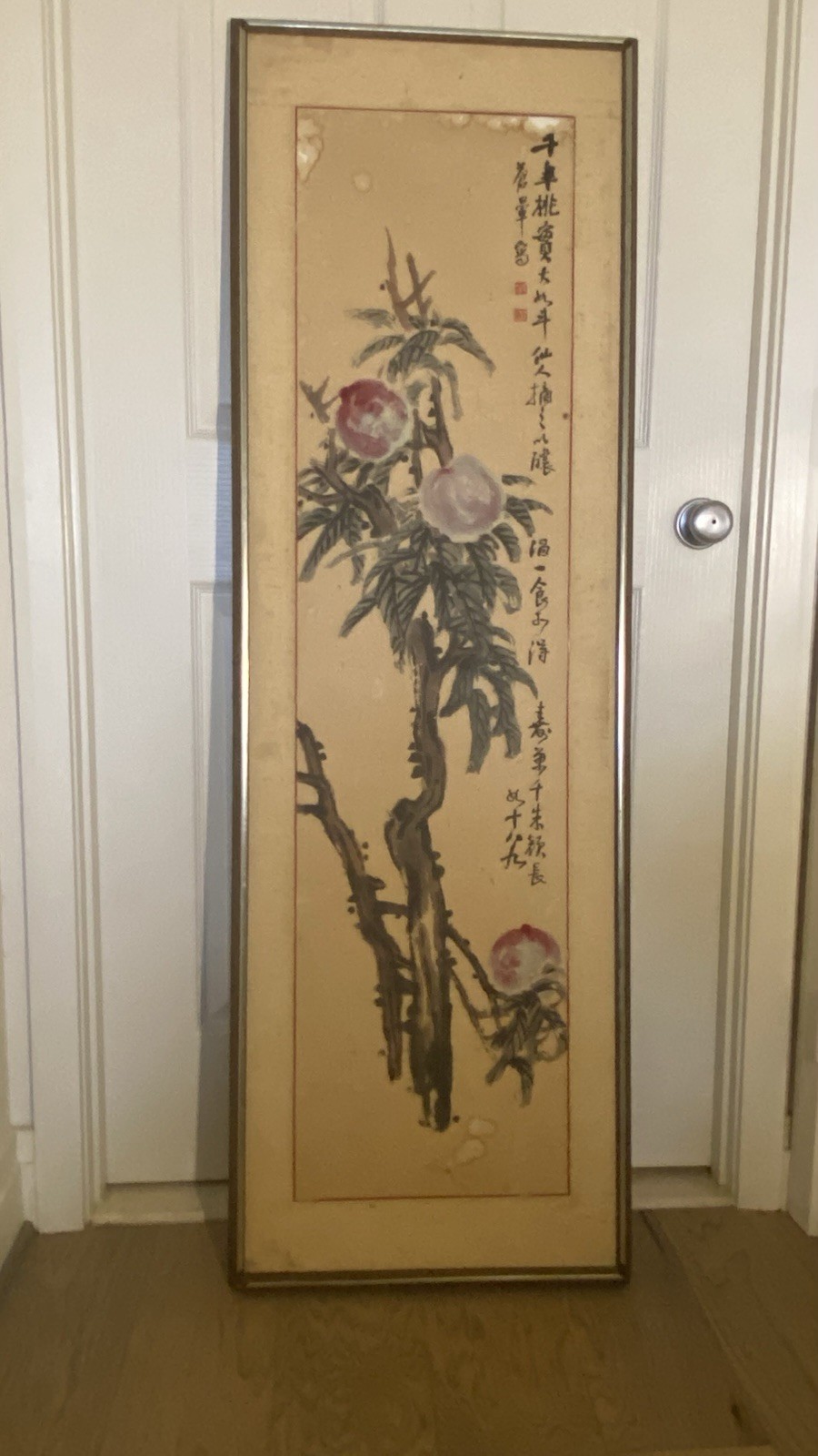 Famous Korean Landscape Master Lee Yeol-Mo Ink Painting Signed  Framed 51x13\