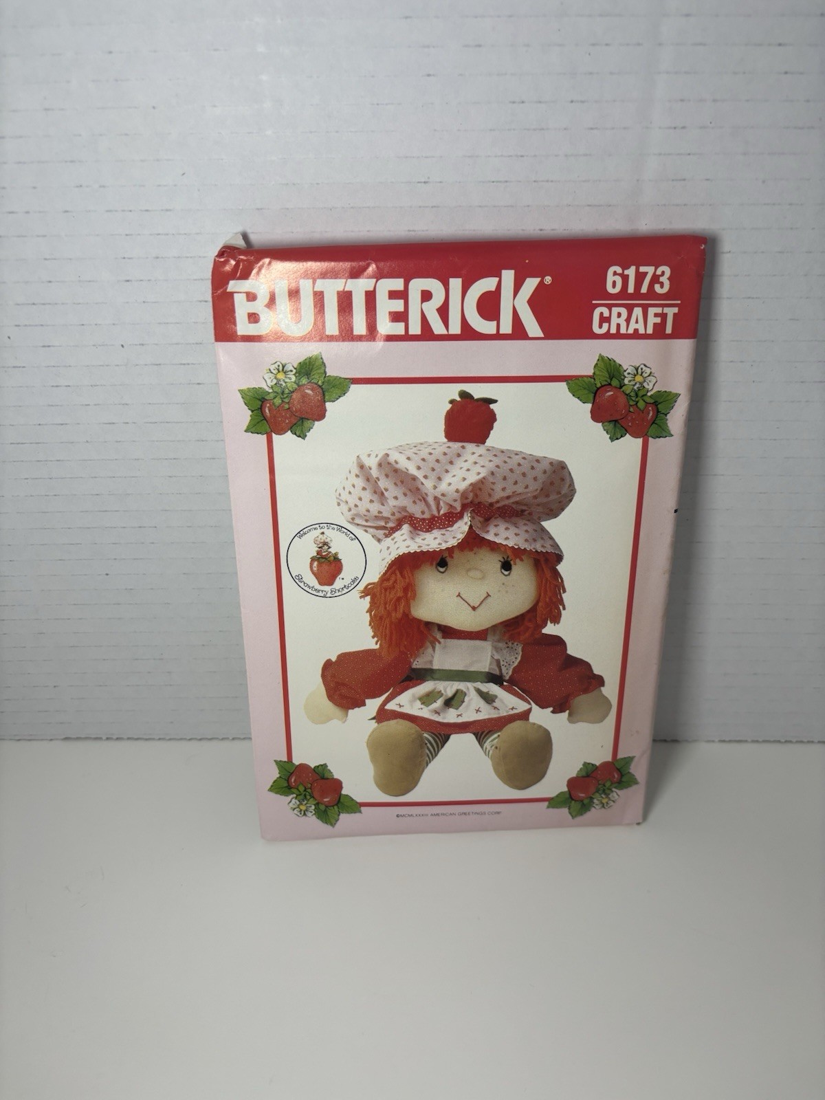 Vintage 1983 Butterick 6173 Strawberry Shortcake 21 Rag Doll Pattern Uncut FF Vintage 1983 Butterick 6173 Strawberry Shortcake 21 Rag Doll Pattern Uncut FF