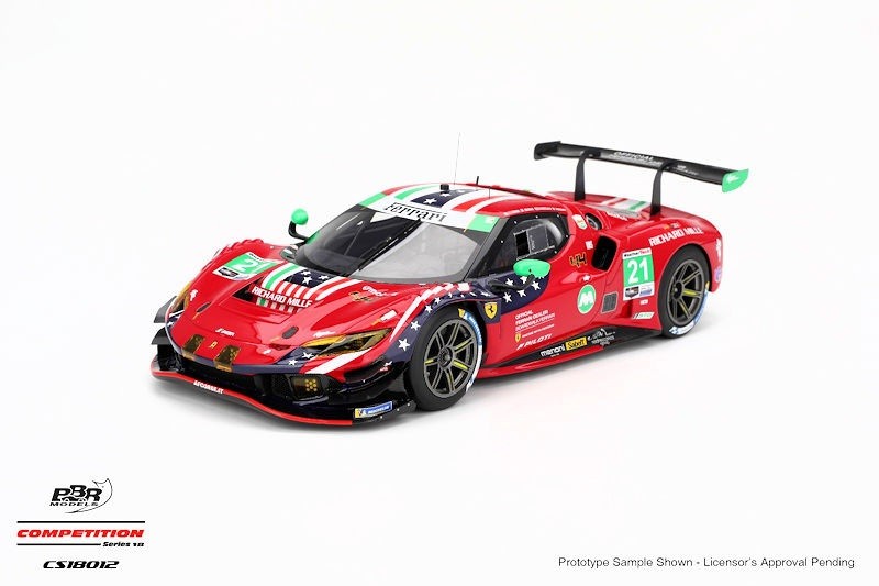 BBR Models Ferrari 296 GT3 - AF Corse - 2025 24hrs Daytona 1:18 Diecast CS18012