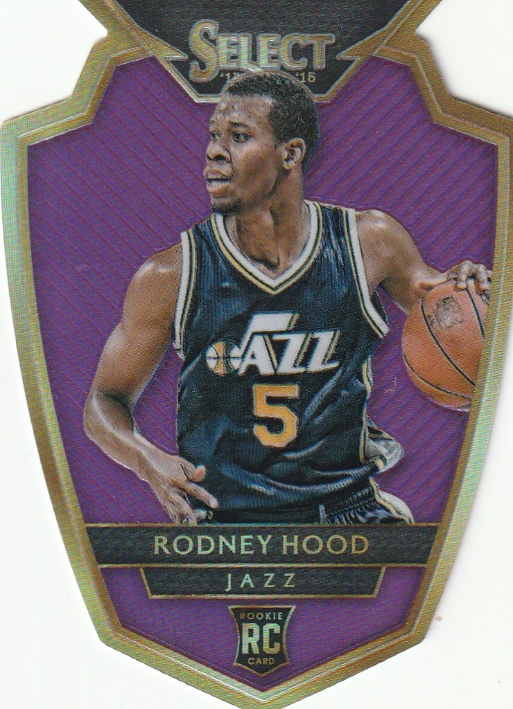 2014-15 Panini Select - Premier Level Purple Prizm Die-Cut #192 Rodney Hood /99 2014-15 Panini Select - Premier Level Purple Prizm Die-Cut #192 Rodney Hood /99