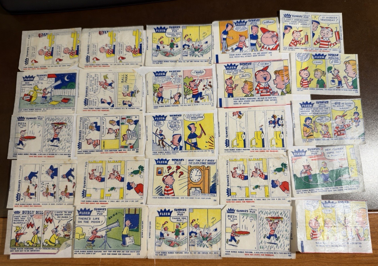 Vintage Bazooka Joe Comics Lot of 49  1950s- 1980s Bubble Gum Inserts Retro