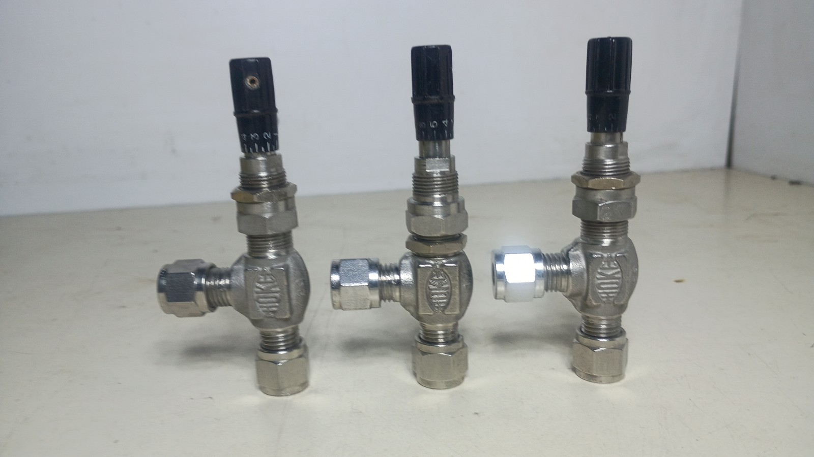 Qty. 3 New HOKE 1325G4Y Milli-Mite Metering Valves 5,000 PSI, 1/4\
