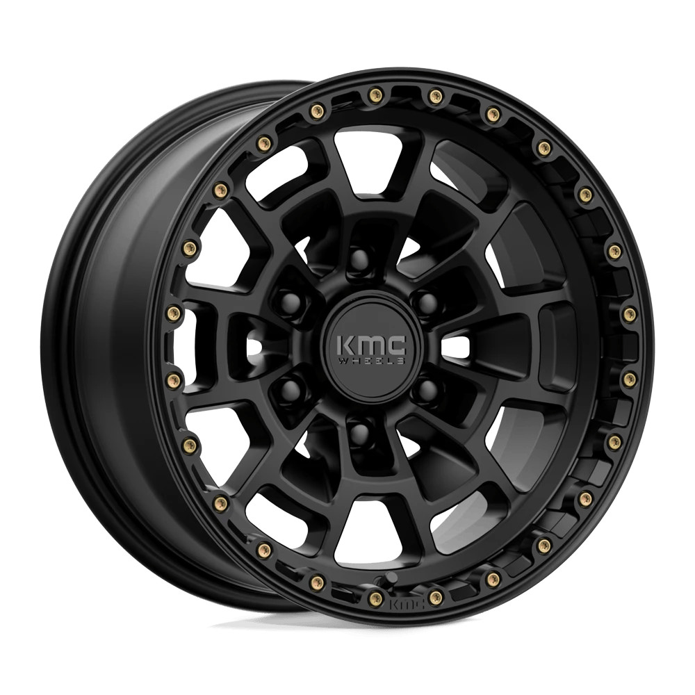KMC KM718 Summit 16X8 +0 Satin Black Wheel 6X139.7 6X5.5 (QTY 1) KM71868068700