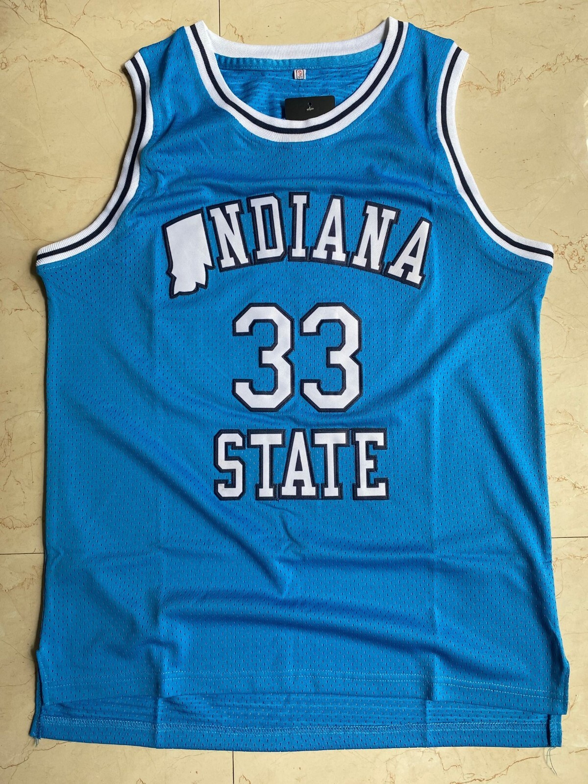 Retro Vintage Men's Basketball Jersey Bird Indiana State Jersey  Stitched Blue