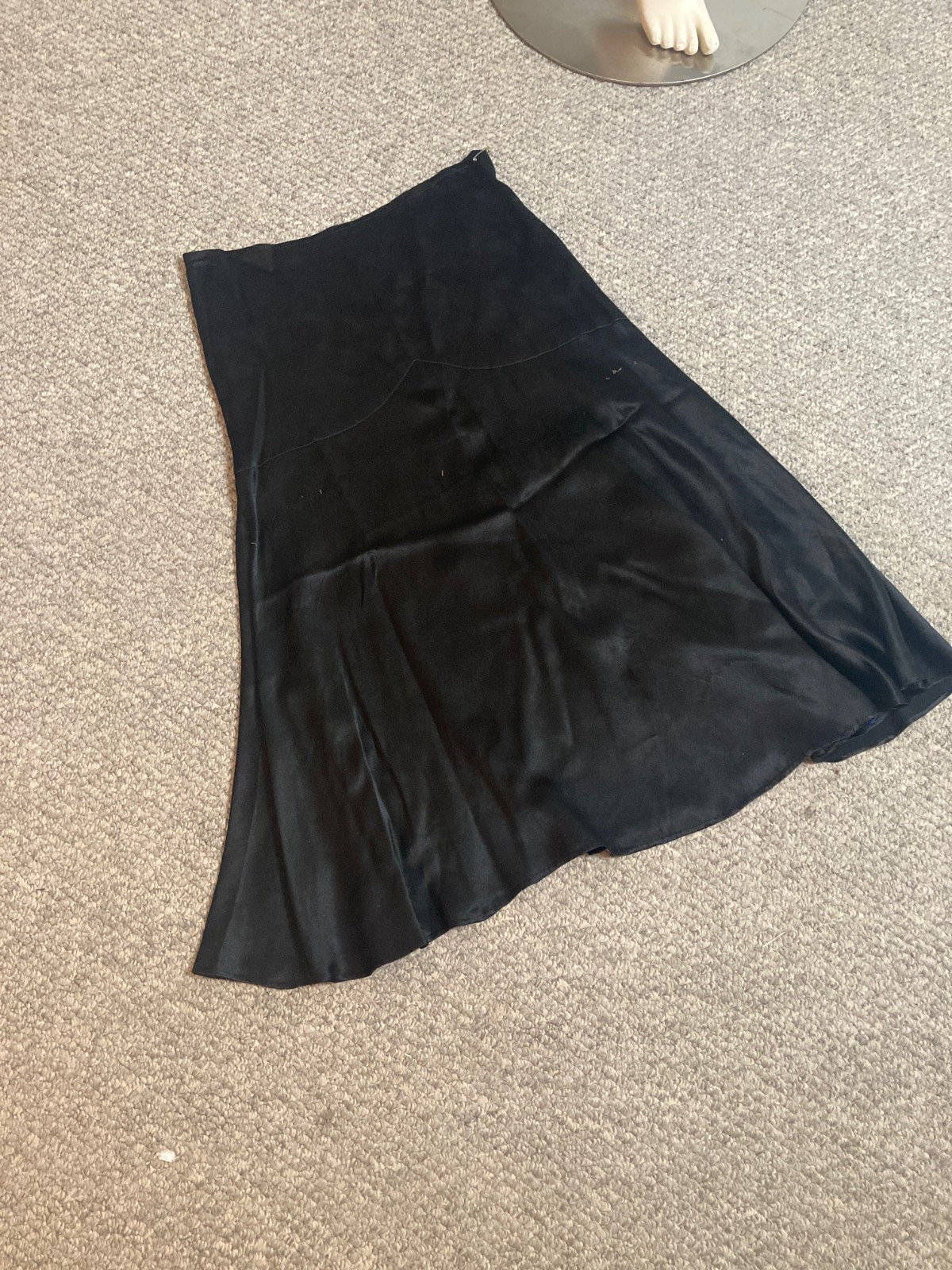 Antique 1920s Black Silk Skirt Art Deco Flapper Antique 1920s Black Silk Skirt Art Deco Flapper