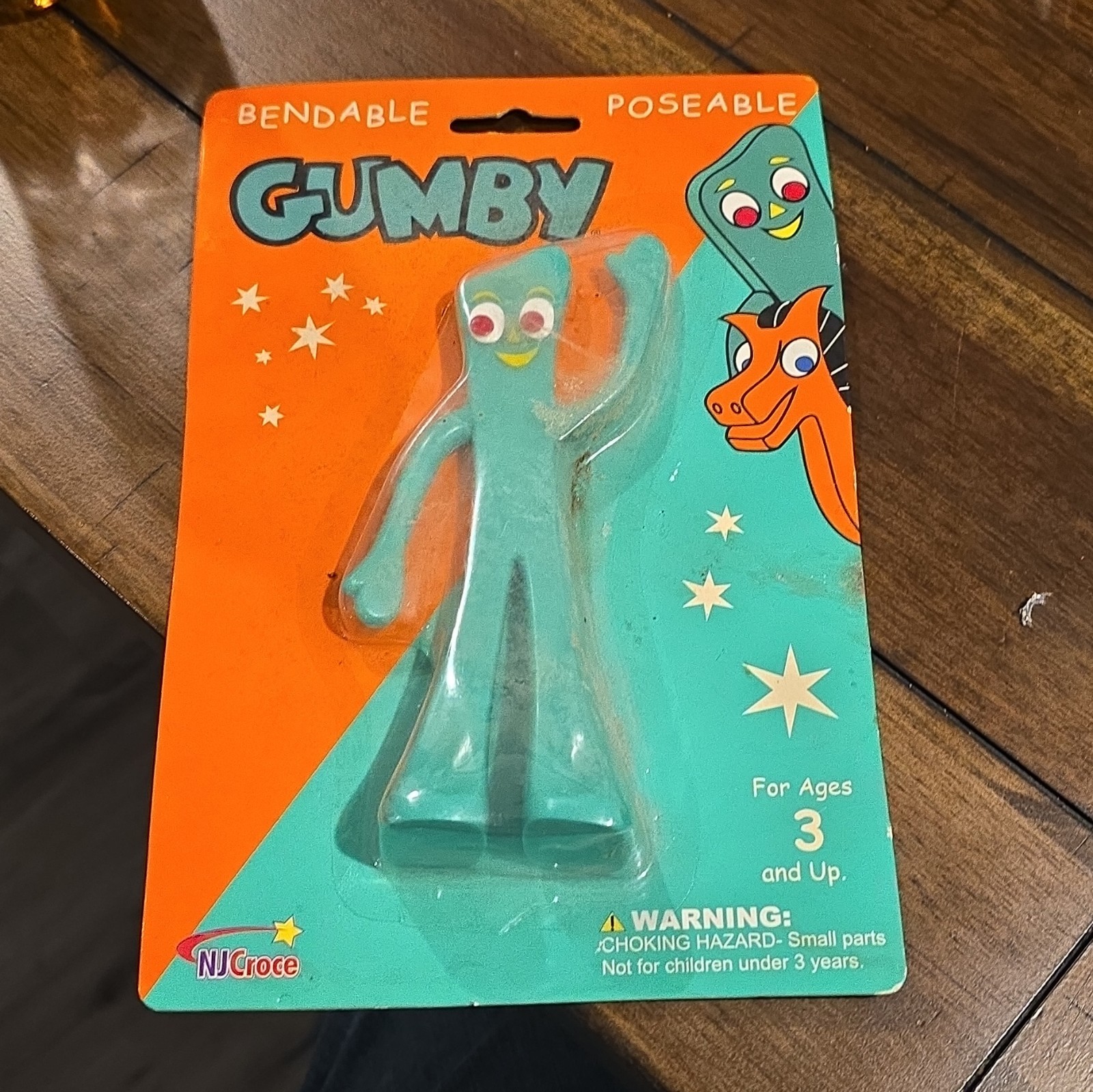 Vintage GUMBYFAN Gumby 6” Bendable Figure NJ Croce Classic Style Toys 2004 PREMA Vintage GUMBYFAN Gumby 6” Bendable Figure NJ Croce Classic Style Toys 2004 PREMA