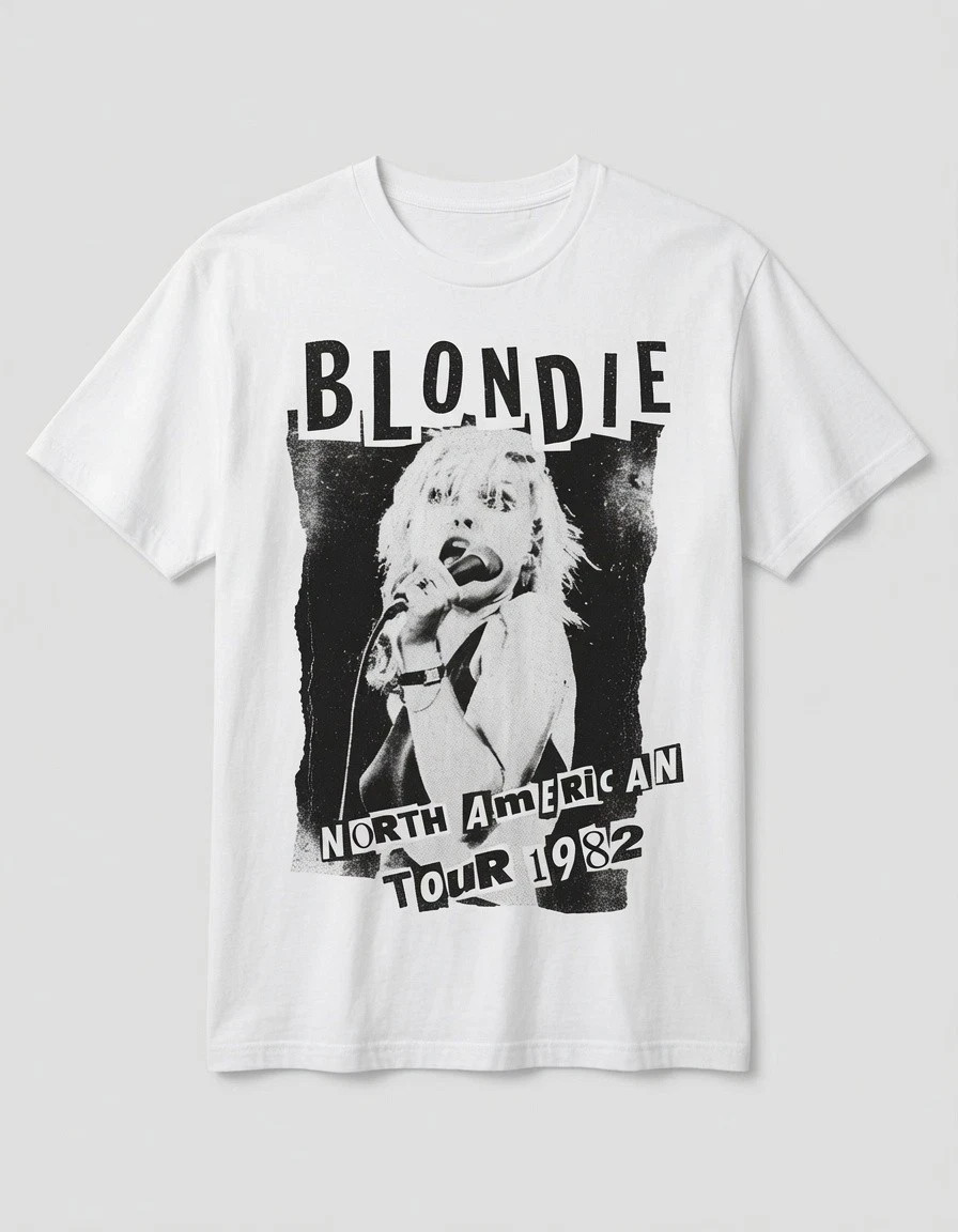 Blondie North American Tour Vintage T-Shirt Rock Band Unisex