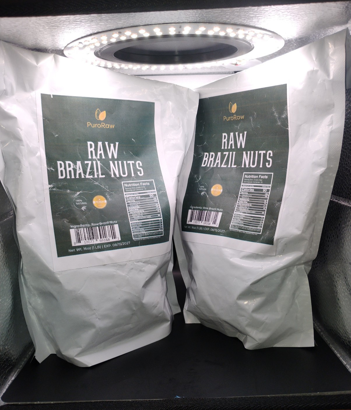 Raw Brazil Nuts 2 packs of 1lbs bag unsalted no shell whole nuts. EXP 8/15/2027 Raw Brazil Nuts 2 packs of 1lbs bag unsalted no shell whole nuts. EXP 8/15/2027