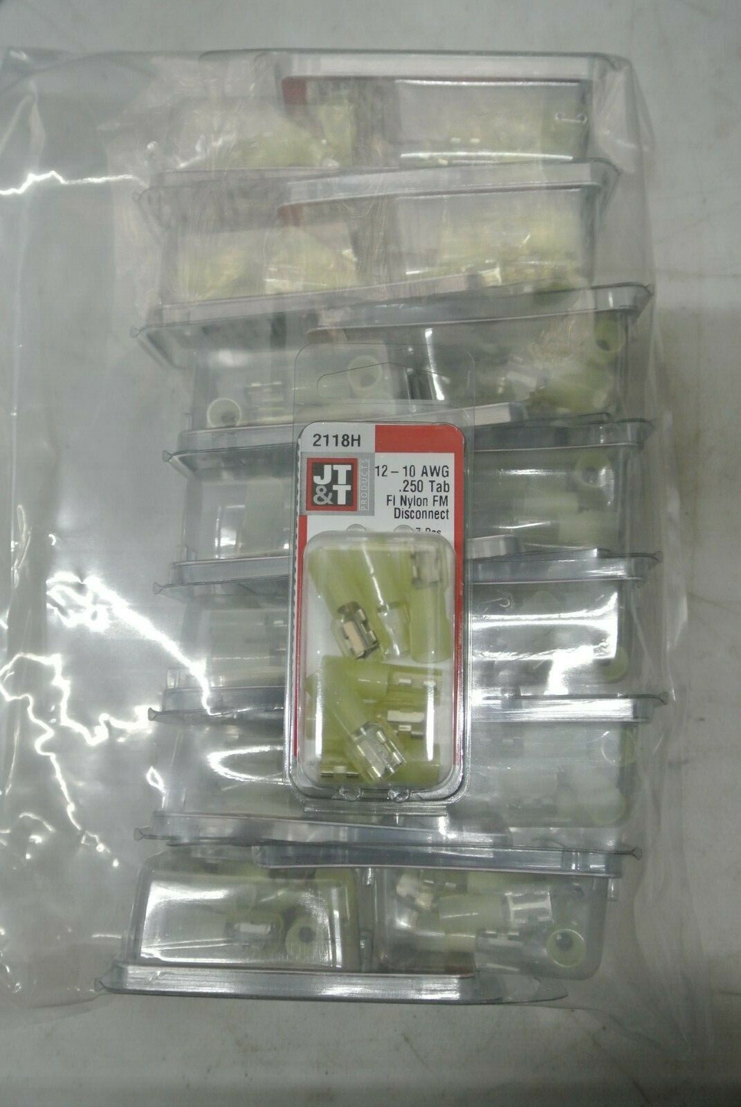 (15) JT&T 2118H, 12-10 AWG .250 TAB Fl Nylon FM Disconnect 7pcs/Box