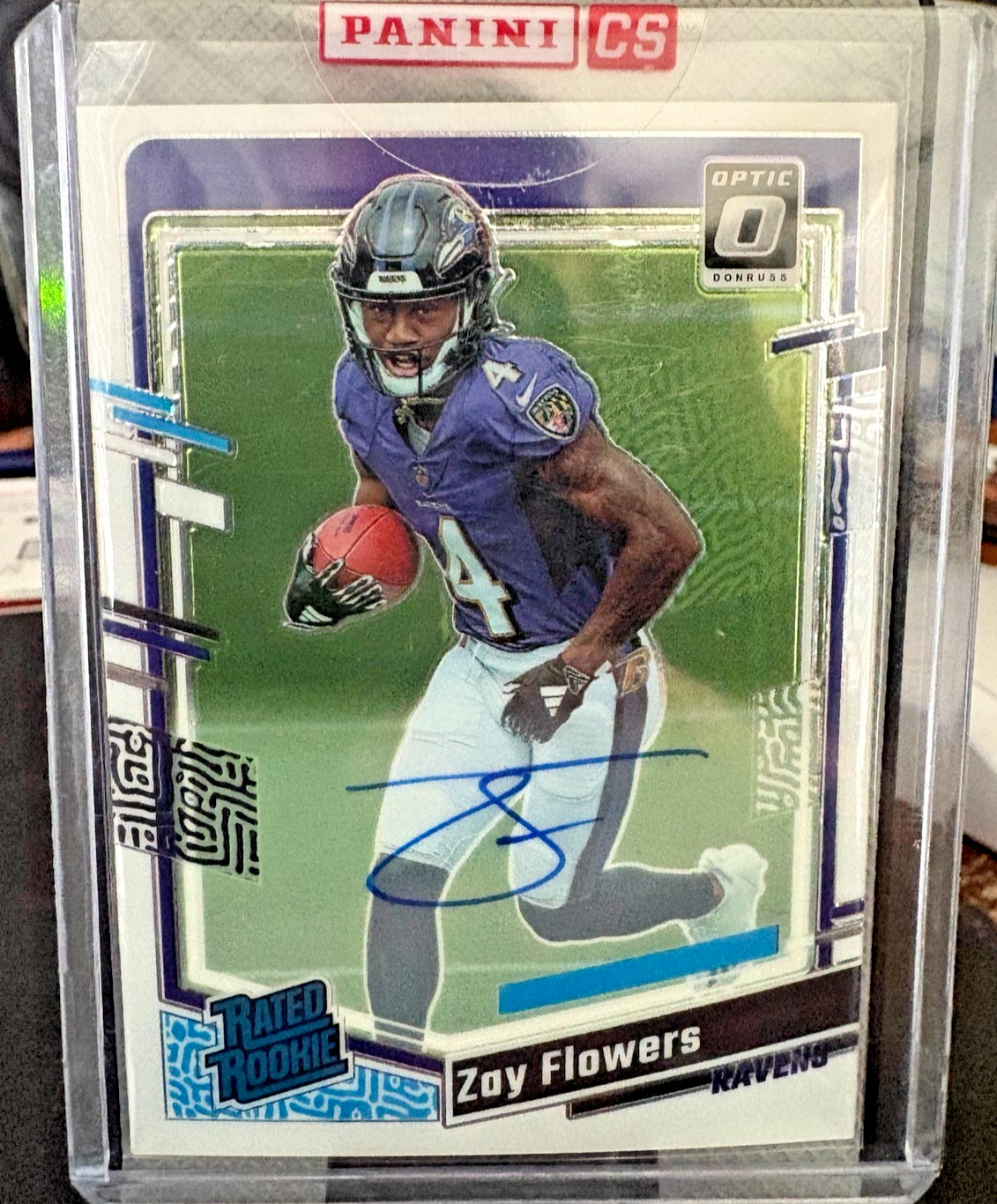 2023 Donruss Optic Rated Rookie ZAY FLOWERS #210 on-card Auto /99 Ravens Sealed 2023 Donruss Optic Rated Rookie ZAY FLOWERS #210 on-card Auto /99 Ravens Sealed