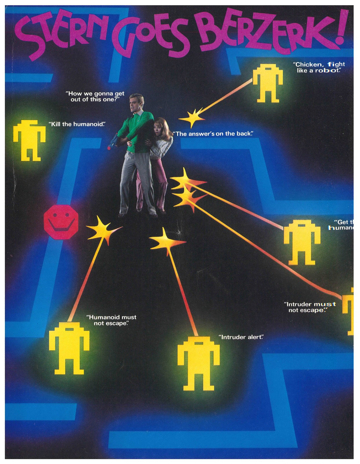 Berzerk Stern Video Arcade Flyer / Brochure / Ad / Berzerk Stern Video Arcade Flyer / Brochure / Ad /