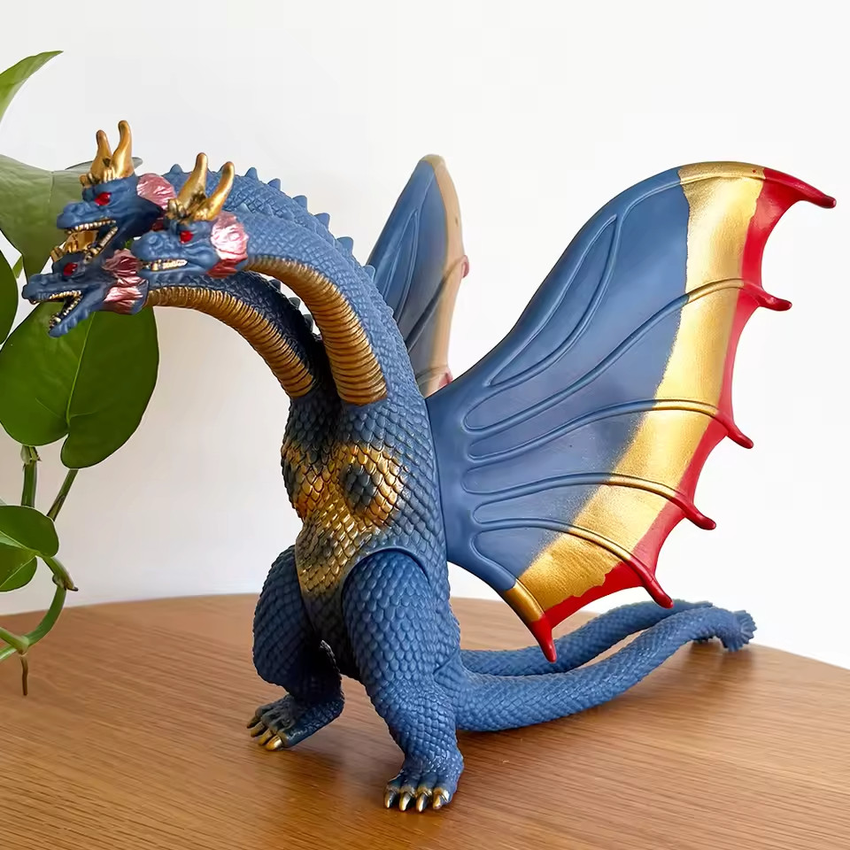 Godzilla King Ghidorah Gold King of Monsters 3 Head Dragon PVC Action Figure Godzilla King Ghidorah Gold King of Monsters 3 Head Dragon PVC Action Figure