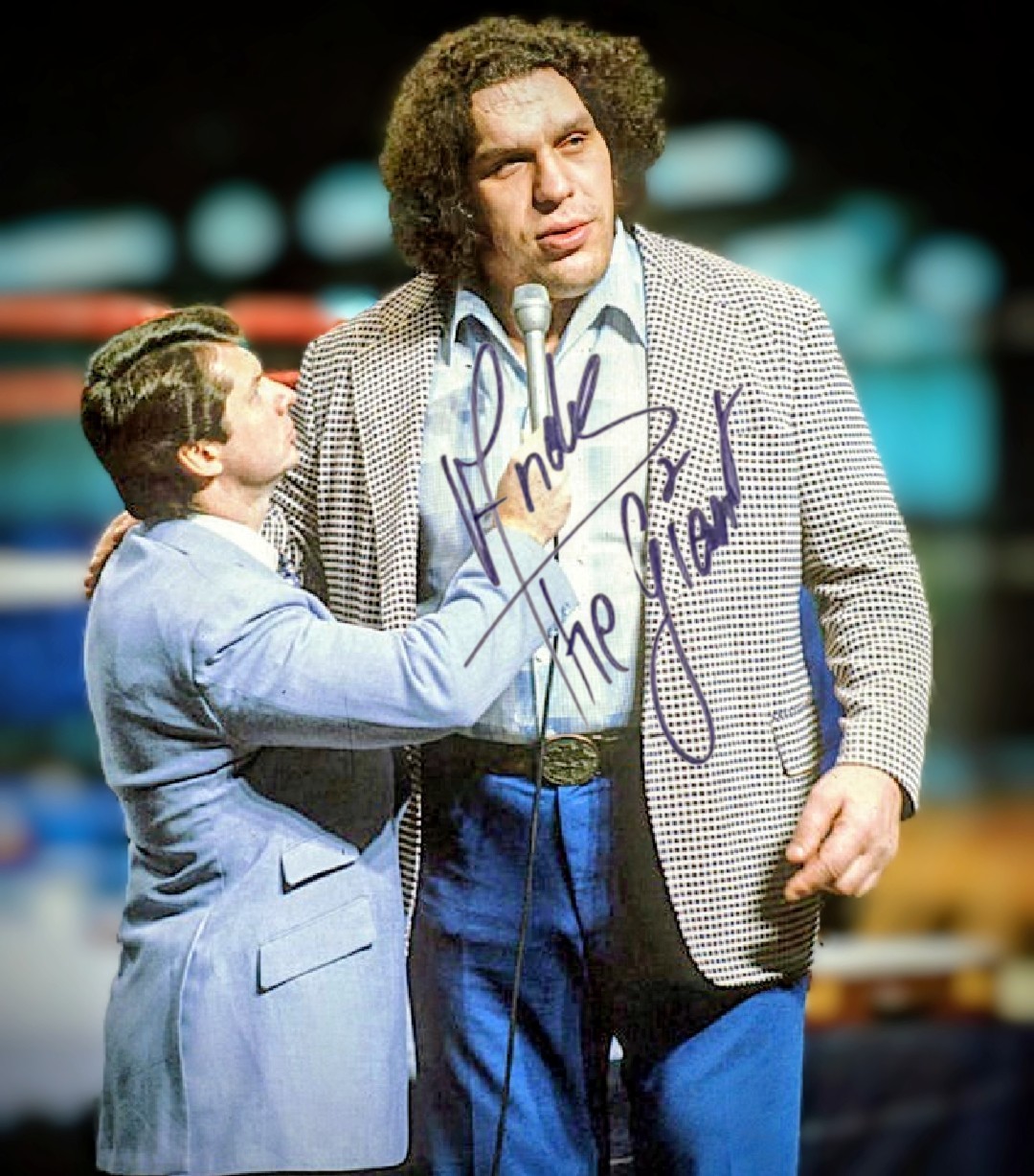 Framed Andre The Giant Signed Autographed 8x10 Photo Reprint WWF Framed Andre The Giant Signed Autographed 8x10 Photo Reprint WWF