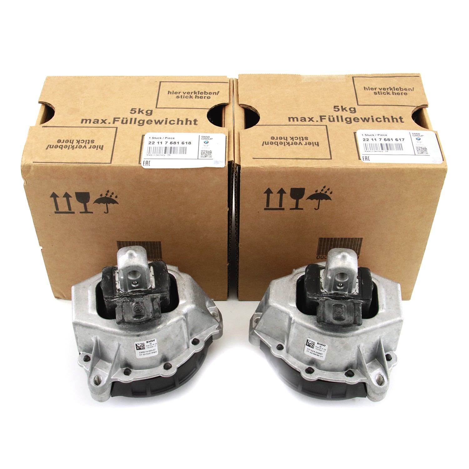 2Pcs OEM For BMW 330i Engine Motor Mount Left+Right 22117581617 22117581618 2Pcs OEM For BMW 330i Engine Motor Mount Left+Right 22117581617 22117581618