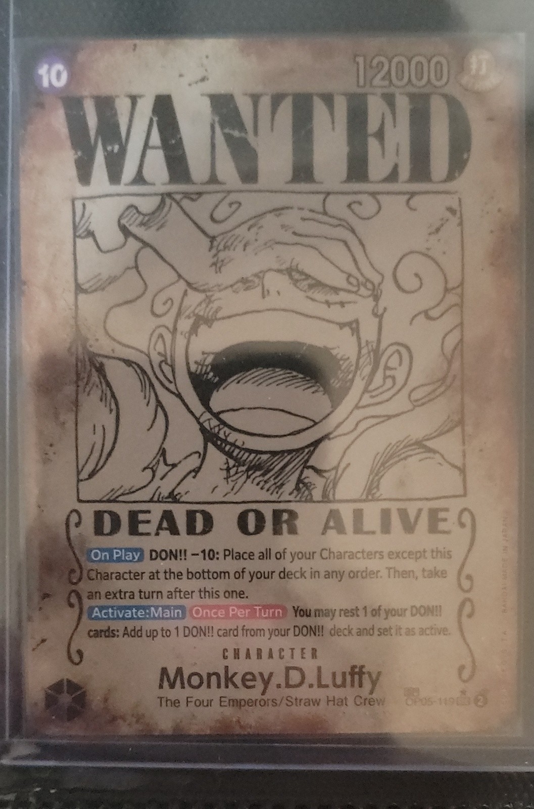 Monkey.D.Luffy (Wanted Poster) OP05-119 Emperors in the New World Foil Monkey.D.Luffy (Wanted Poster) OP05-119 Emperors in the New World Foil