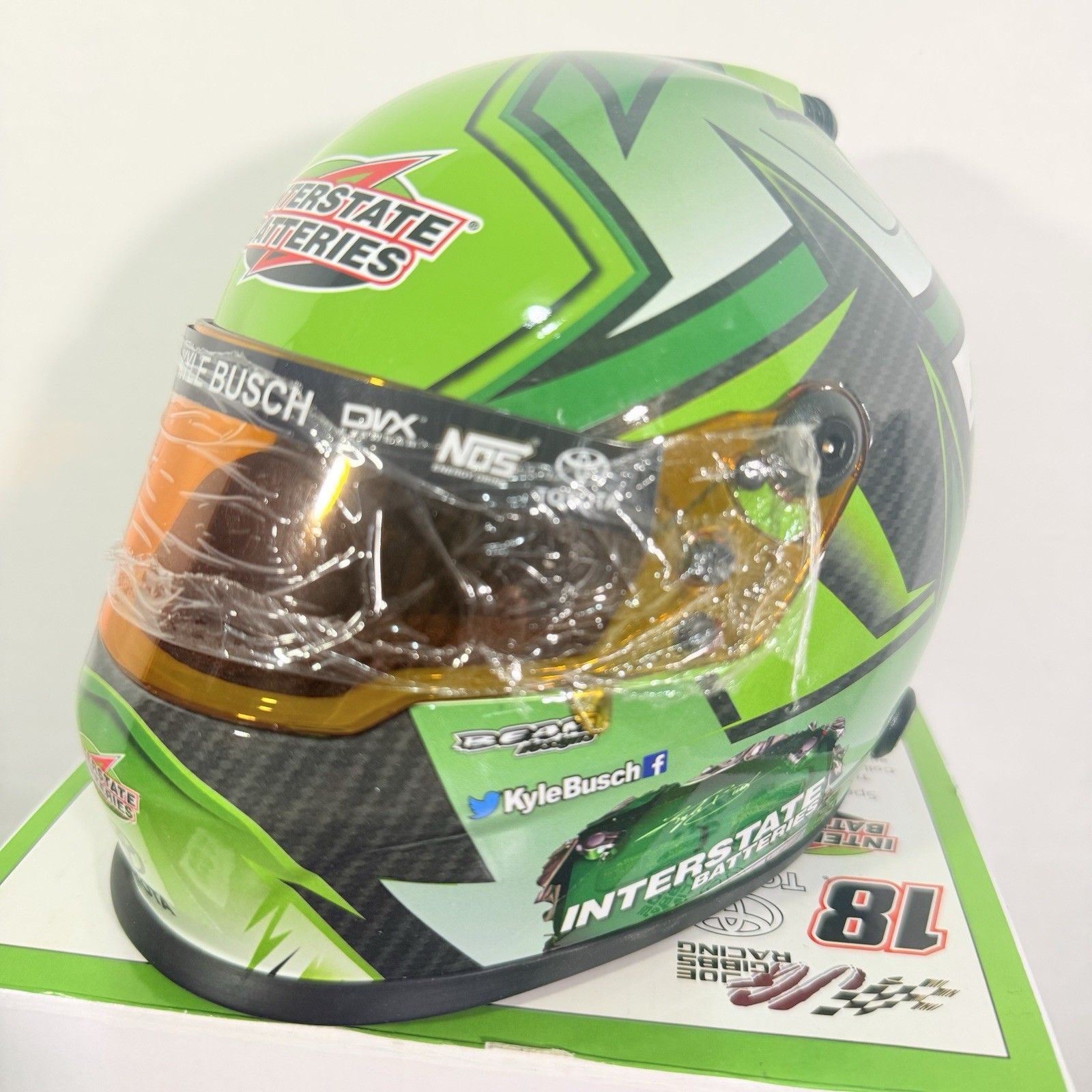 2018 Kyle Busch Interstate Batteries Mini Helmet 2018 Kyle Busch Interstate Batteries Mini Helmet